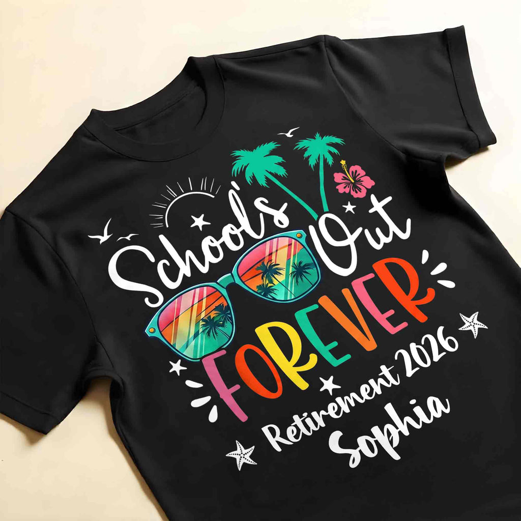 Personalized Retirement T-shirt & Hoodie Custom Gift for Teacher Shirt GradoCreations