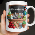 Personalized Science Teacher Coffee Mug Custom Name Black Board Gift Edge-to-edge Mug GradoCreations