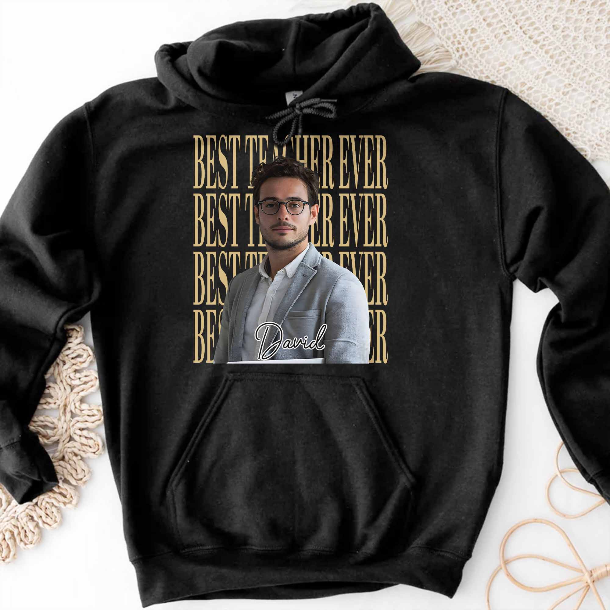 Personalized Teacher T-shirt Hoodie Custom Photo Gift Shirt GradoCreations