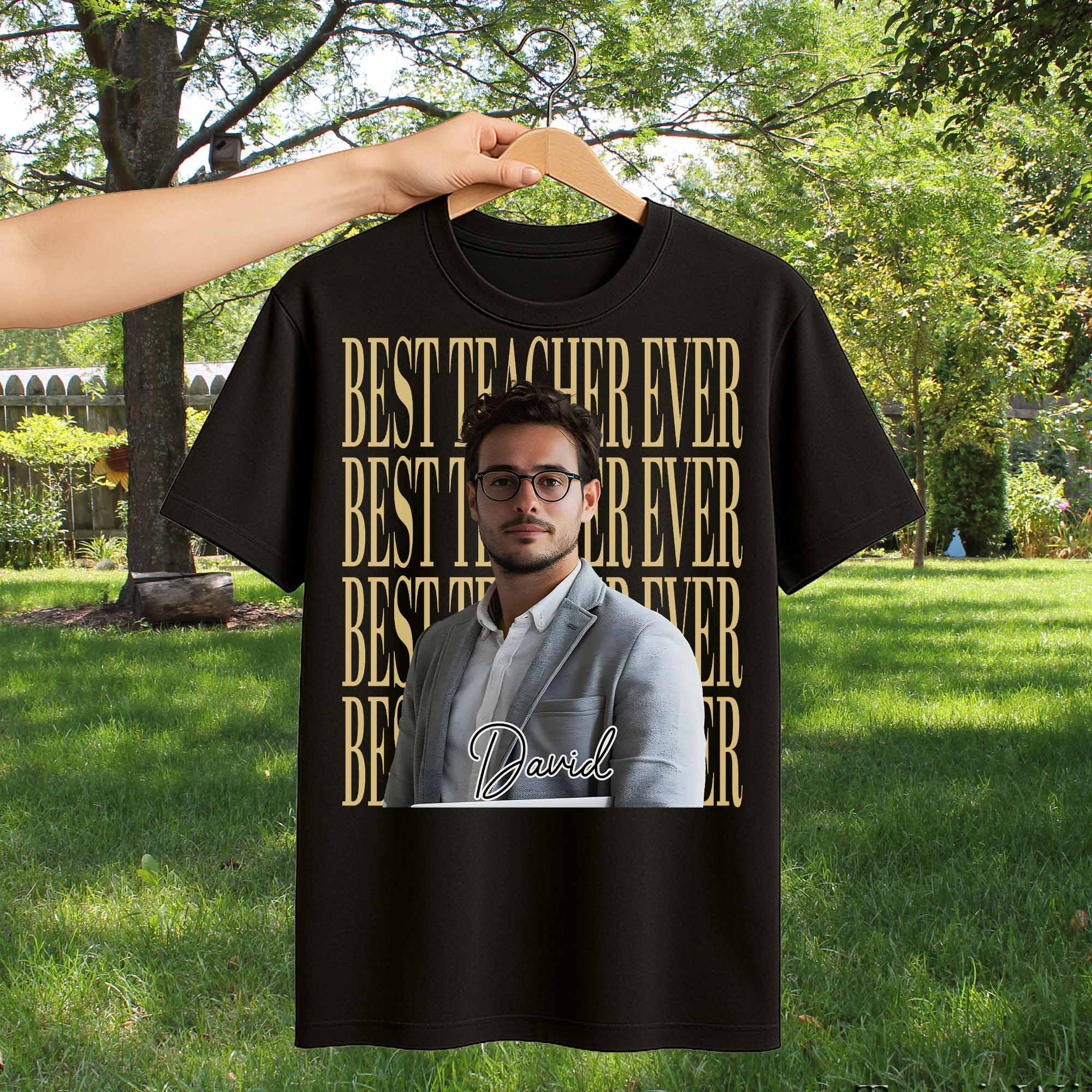 Personalized Teacher T-shirt Hoodie Custom Photo Gift Shirt GradoCreations