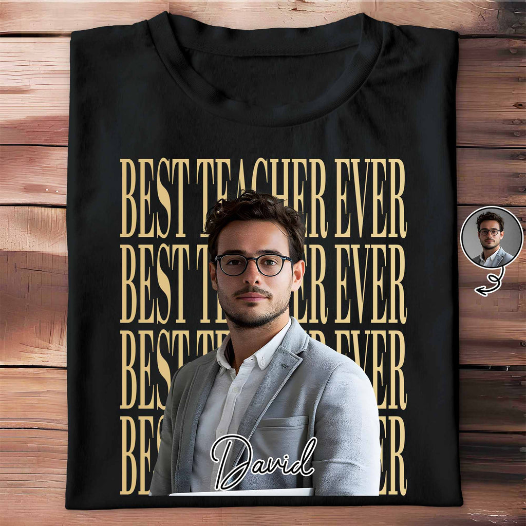 Personalized Teacher T-shirt Hoodie Custom Photo Gift Shirt GradoCreations