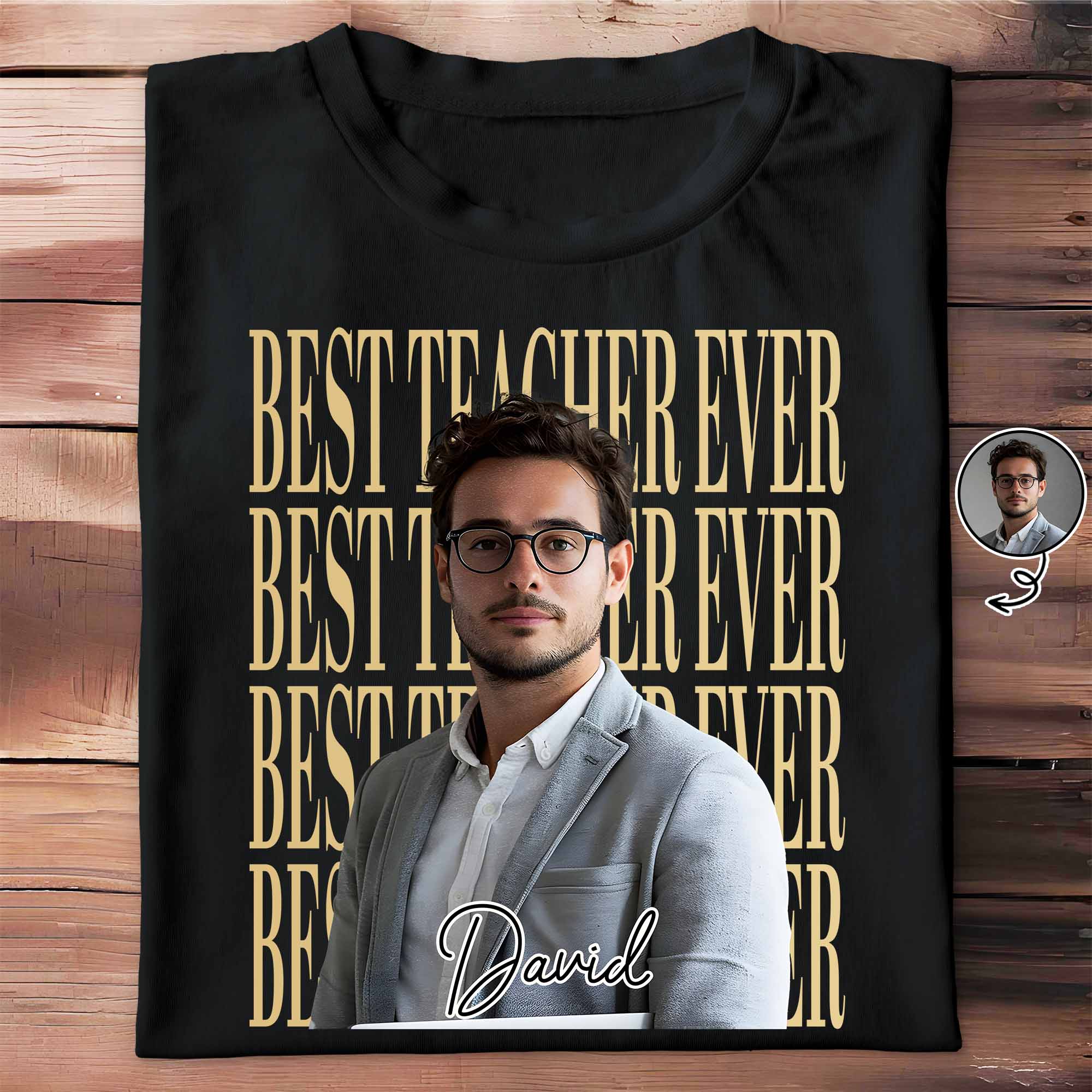 Personalized Teacher T-shirt Hoodie Custom Photo Gift Shirt GradoCreations