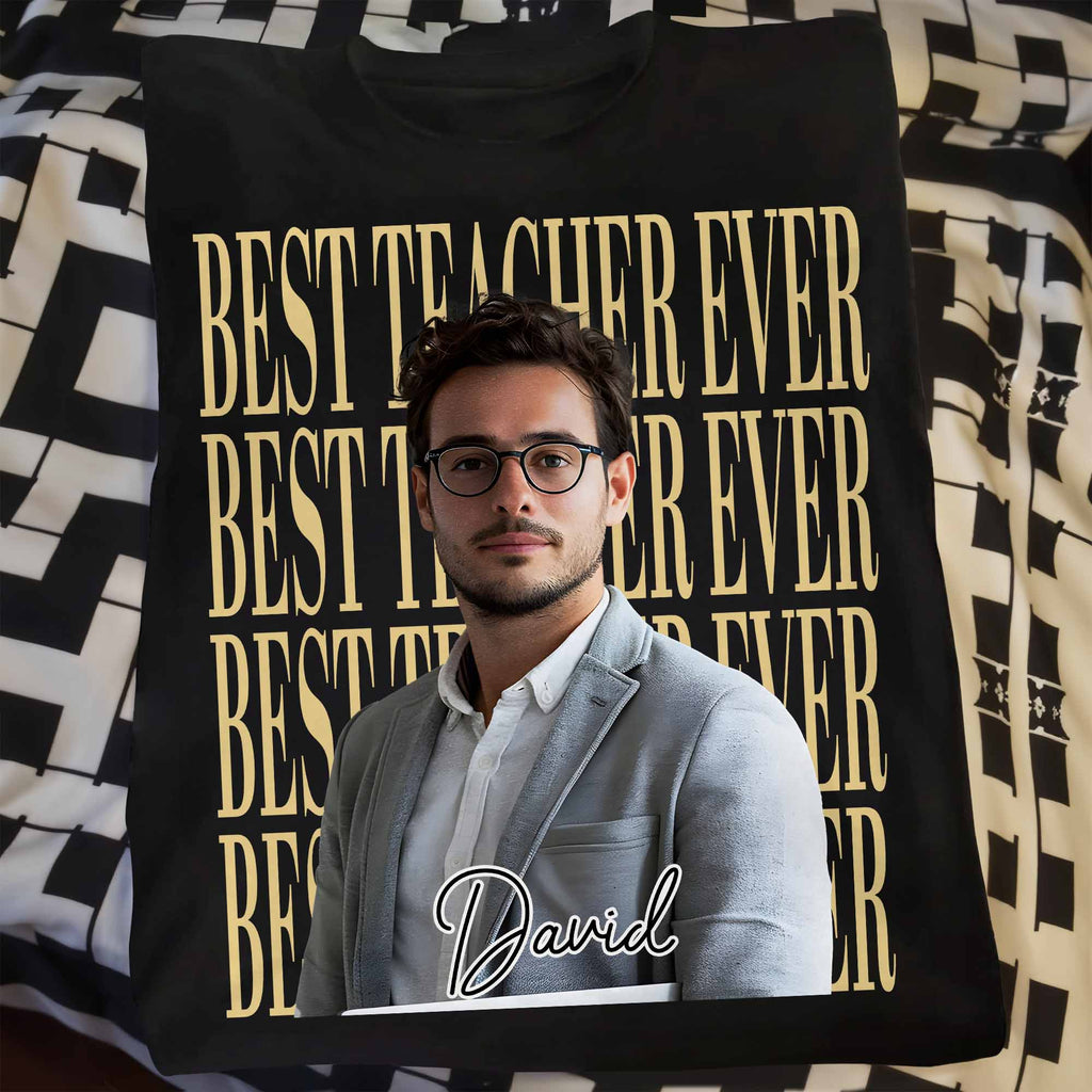 Personalized Teacher T-shirt Hoodie Custom Photo Gift Shirt GradoCreations