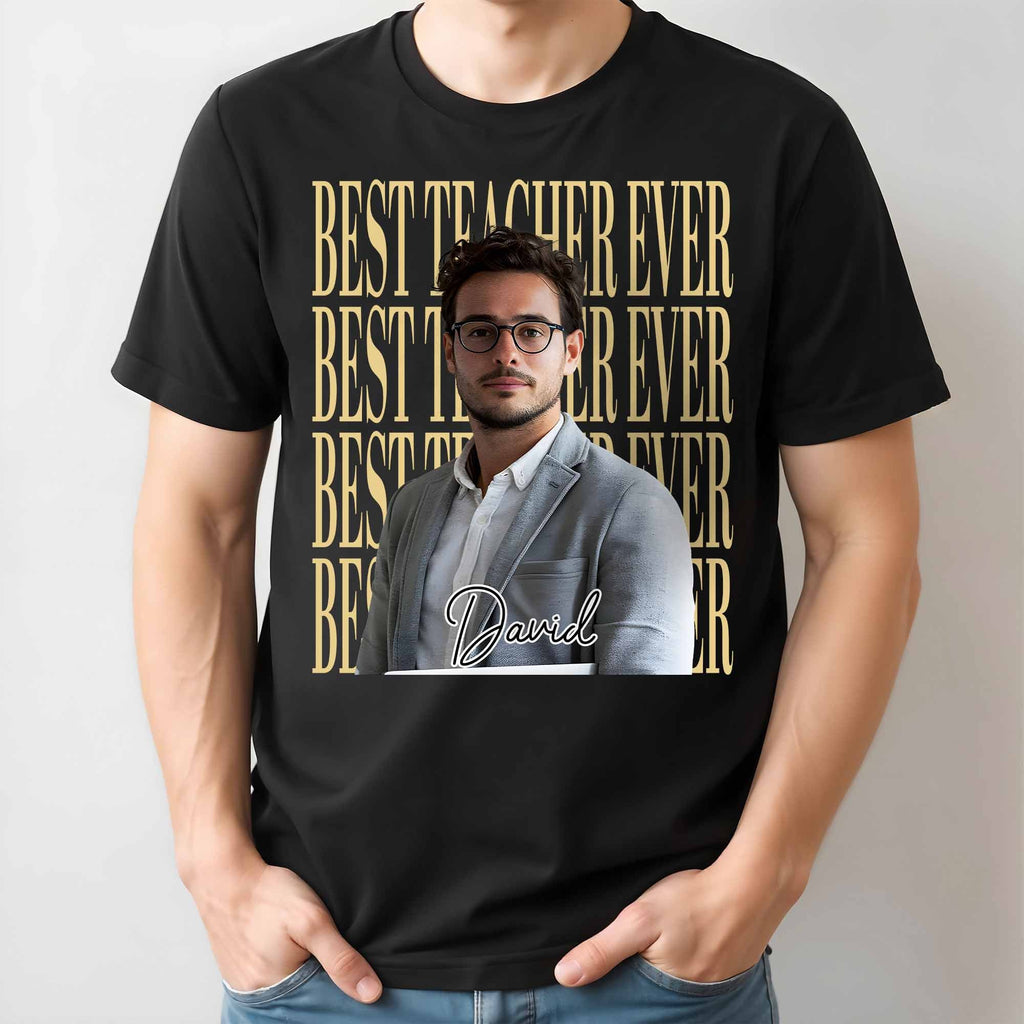 Personalized Teacher T-shirt Hoodie Custom Photo Gift Shirt GradoCreations
