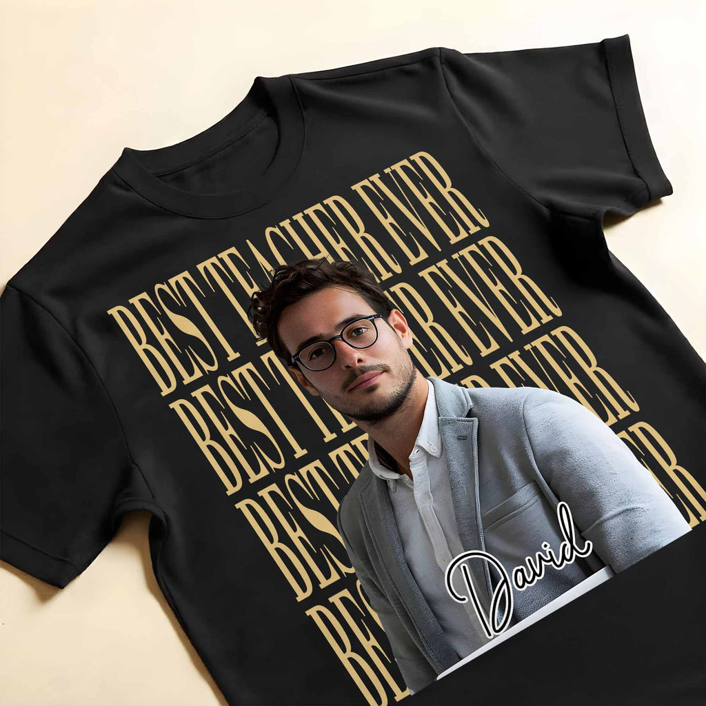 Personalized Teacher T-shirt Hoodie Custom Photo Gift Shirt GradoCreations