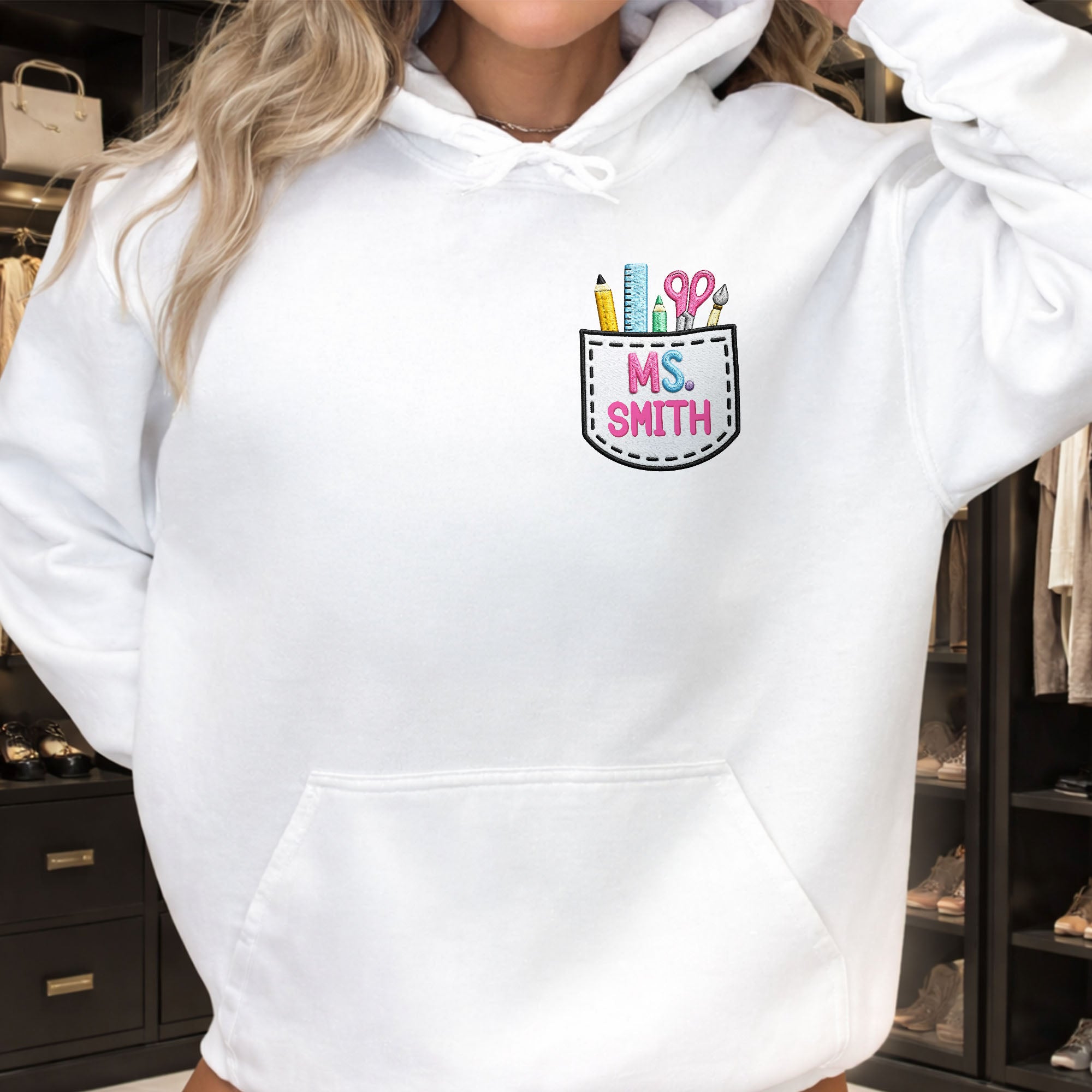 Personalized Teacher Hoodie Custom Name Unisex Shirt Gift Shirt GradoCreations