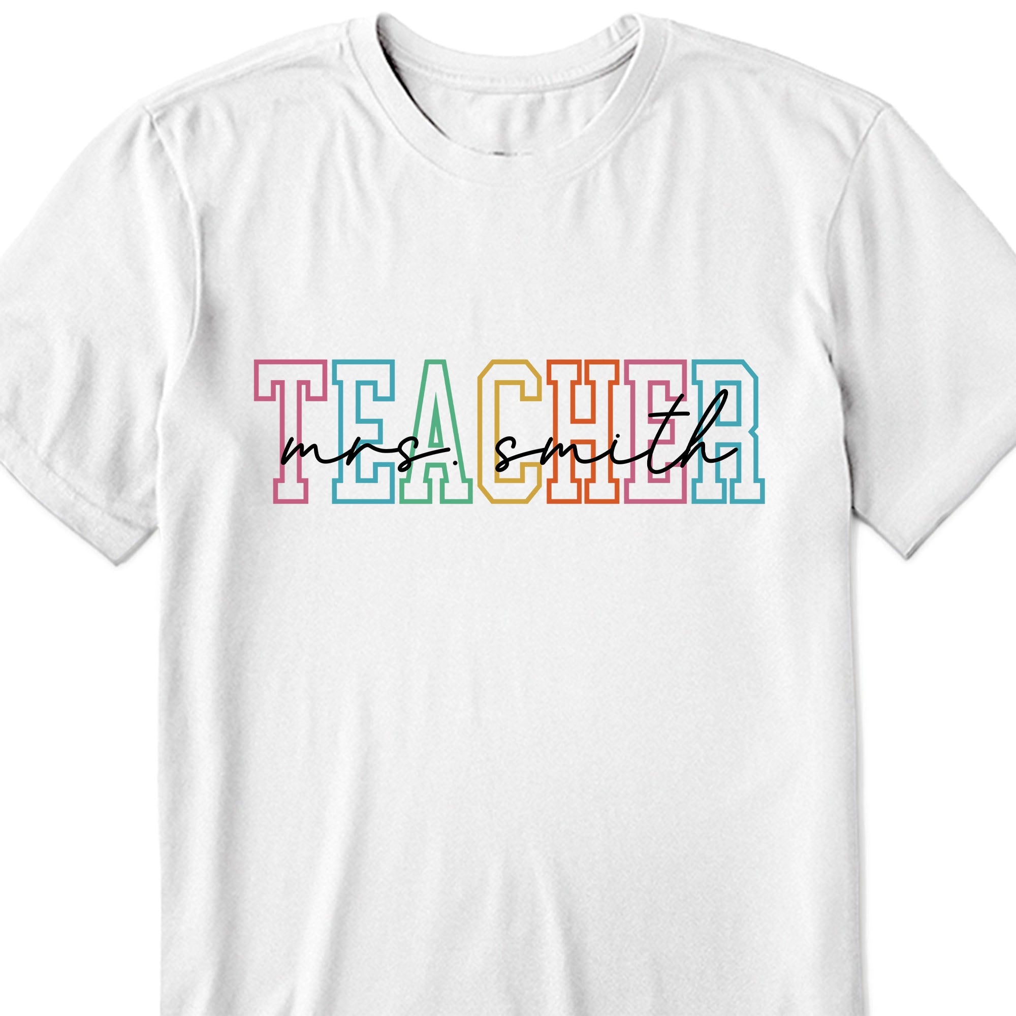 Personalized Teacher T-shirt Hoodie Custom Name Gift Idea Shirt GradoCreations