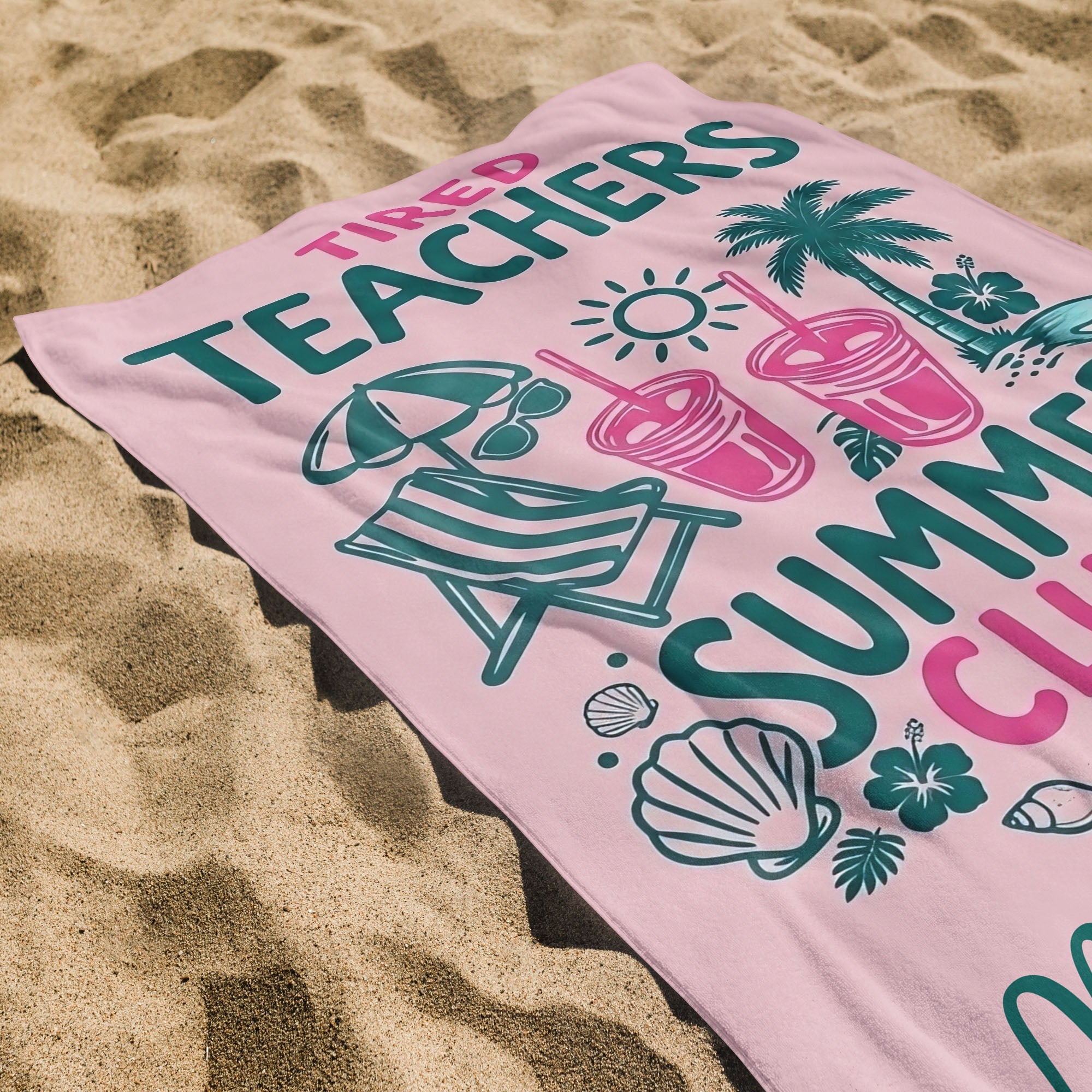 Personalized Microfiber Beach Towel for Teachers Summer Gift Beach Towels GradoCreations