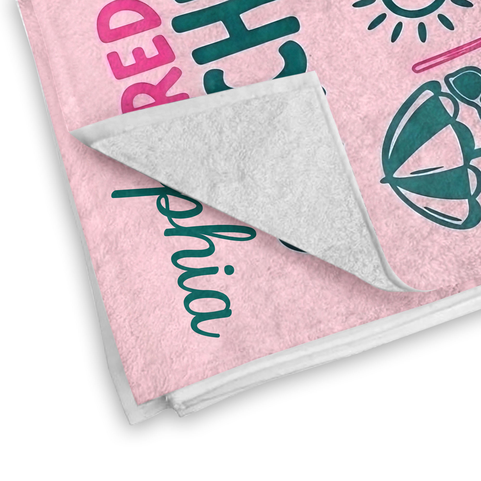 Personalized Microfiber Beach Towel for Teachers Summer Gift Beach Towels GradoCreations