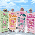 Personalized Microfiber Beach Towel for Teachers Summer Gift Beach Towels GradoCreations