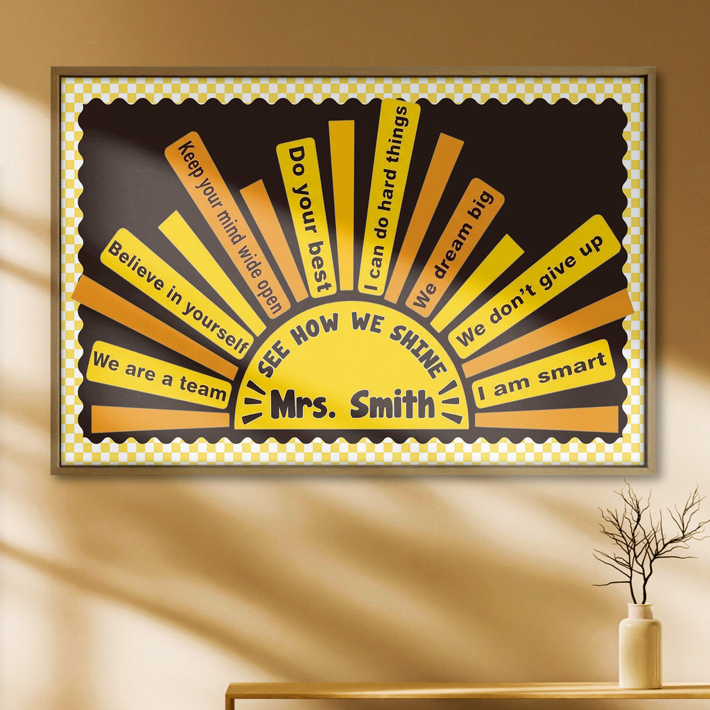 Personalized Motivational Classroom Poster Custom Name Gift Poster GradoCreations