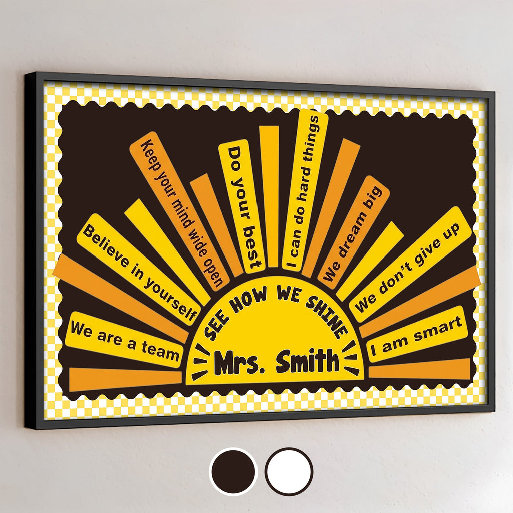 Personalized Motivational Classroom Poster Custom Name Gift Poster GradoCreations