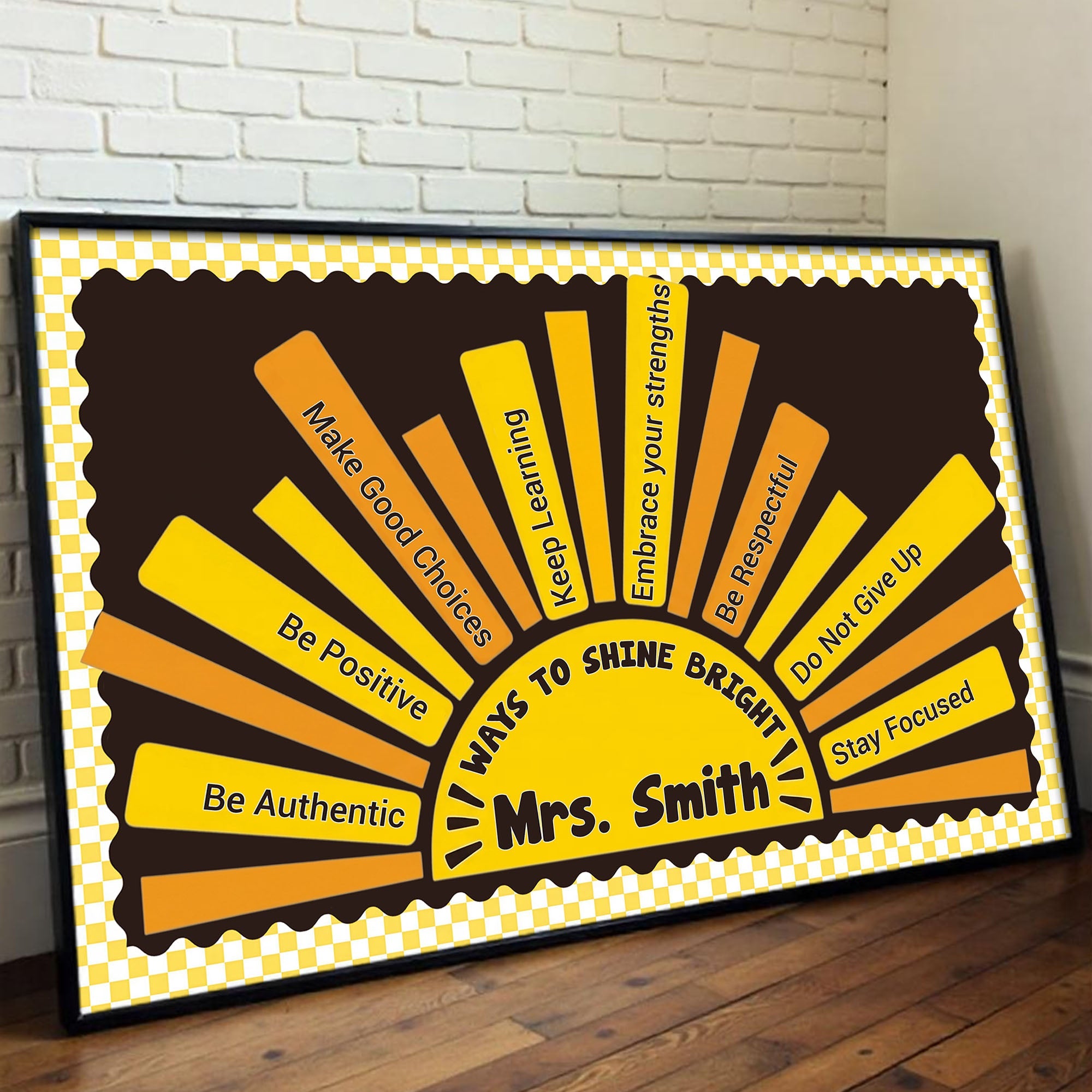 Personalized Affirmation Poster Custom Teacher Gift Decor Poster GradoCreations