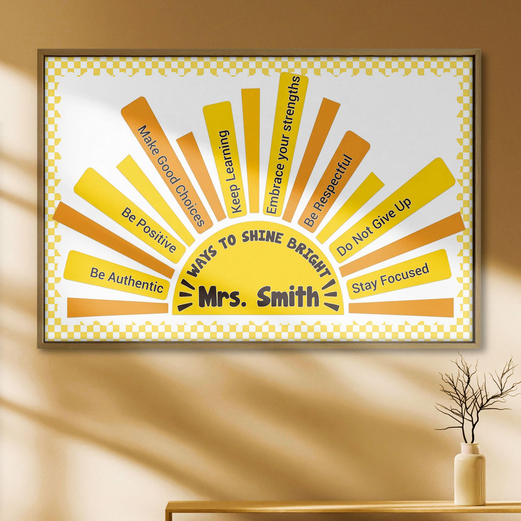 Personalized Affirmation Poster Custom Teacher Gift Decor Poster GradoCreations