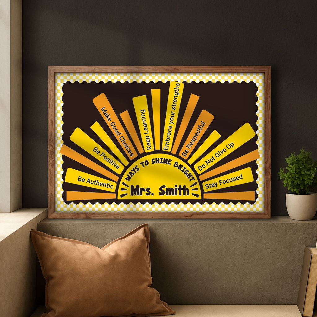 Personalized Affirmation Poster Custom Teacher Gift Decor Poster GradoCreations