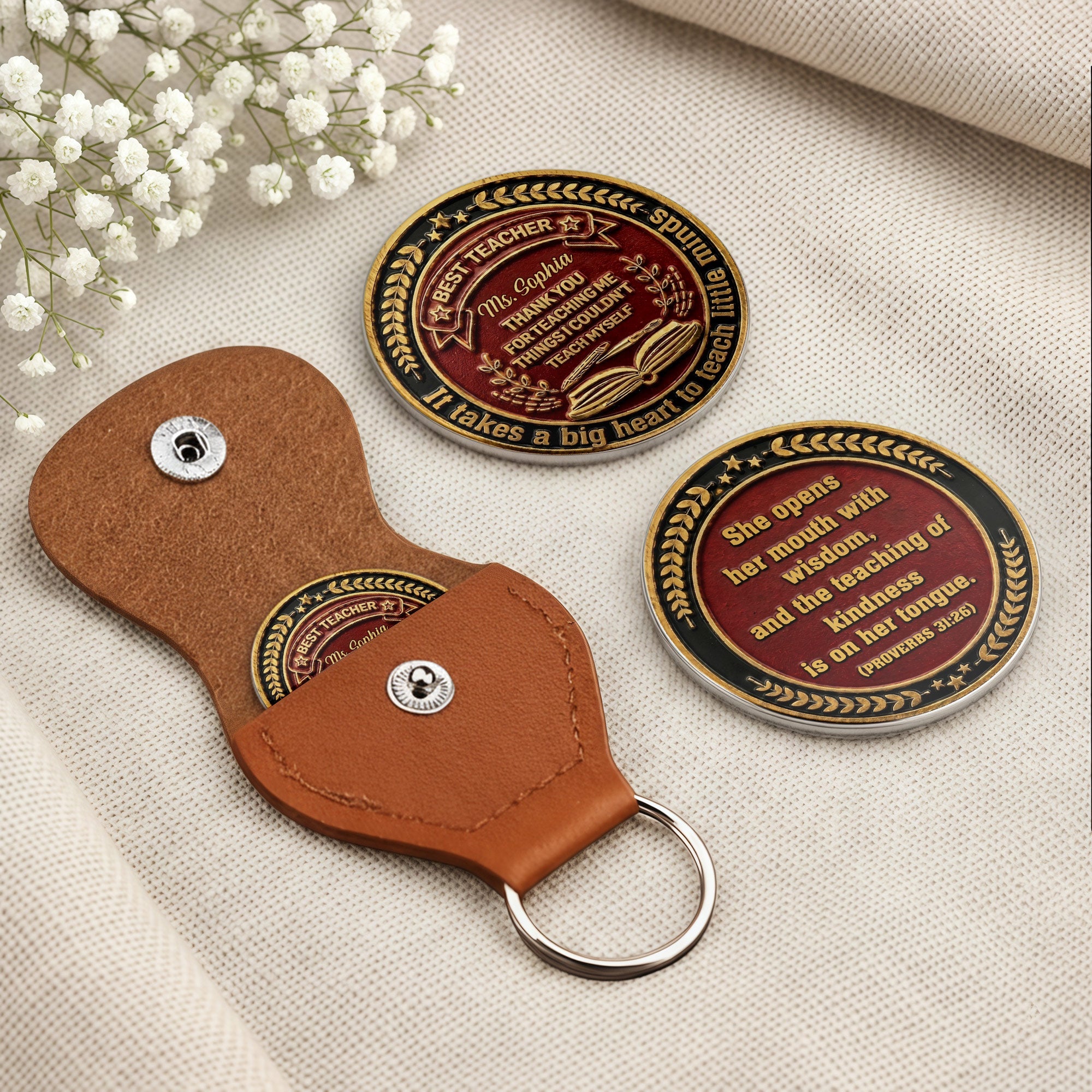Personalized Pocket Hug Custom Message Gift for Teacher Pocket Hug GradoCreations