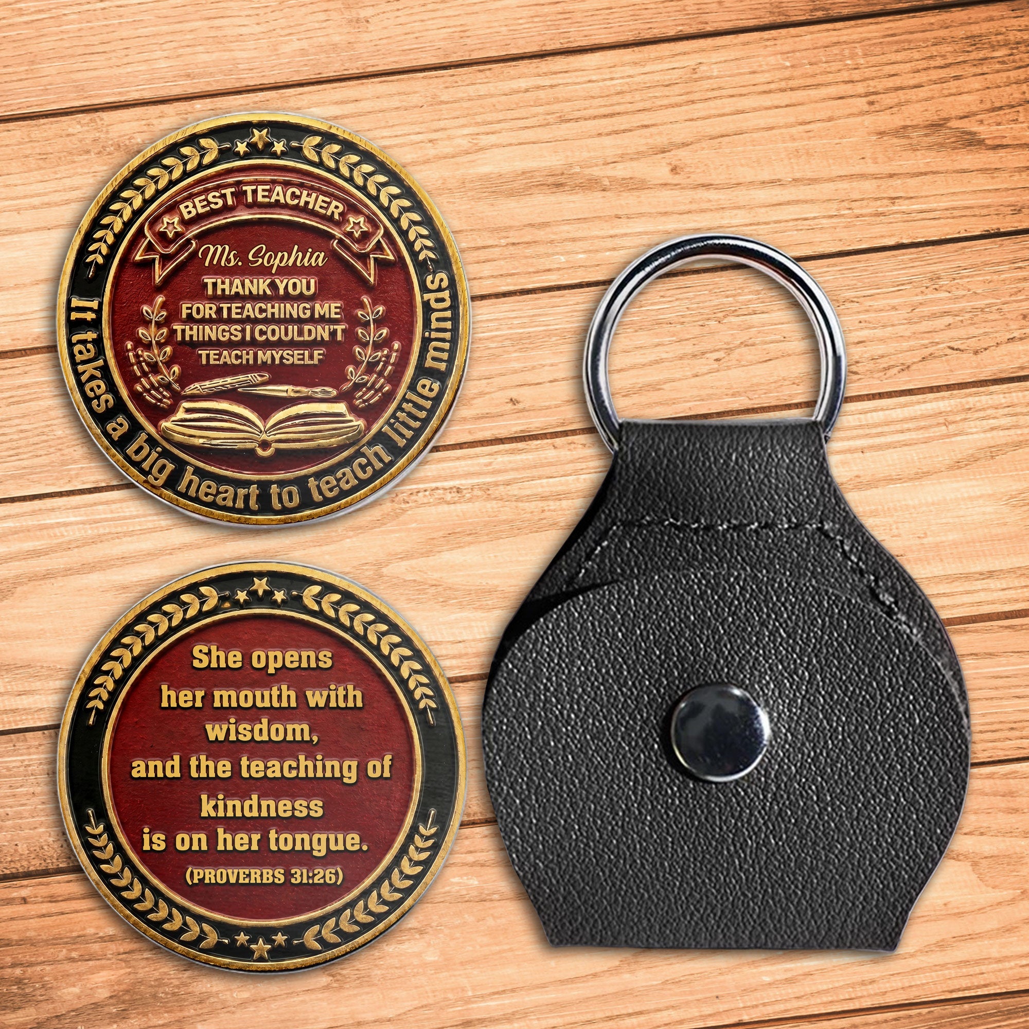 Personalized Pocket Hug Custom Message Gift for Teacher Pocket Hug GradoCreations