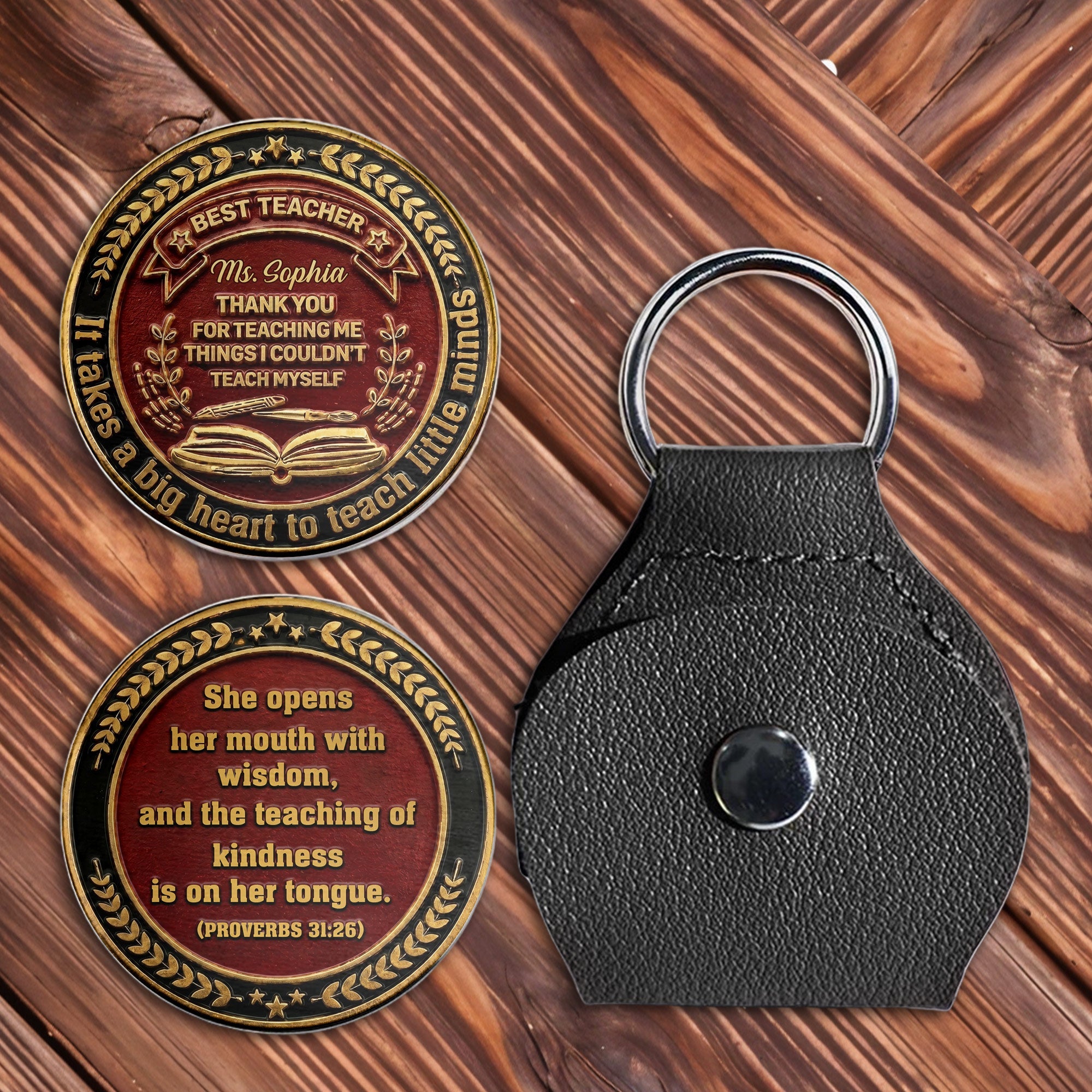 Personalized Pocket Hug Custom Message Gift for Teacher Pocket Hug GradoCreations