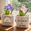 Personalized Glass Tulip Flowers Custom Name Gift for Teacher Glass Tulip GradoCreations