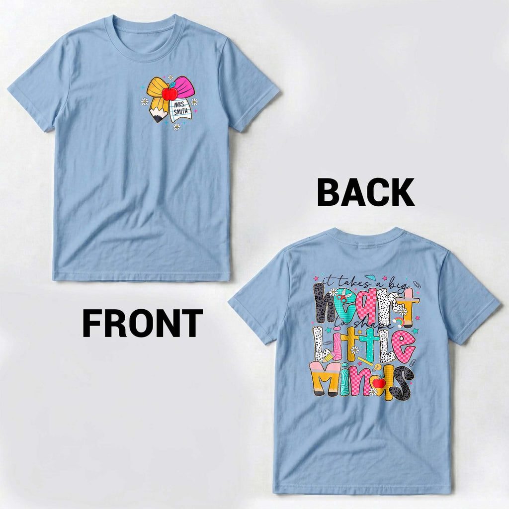 Personalized Teacher T-Shirt Custom Front Back Design Gift T-Shirt Font and Back GradoCreations