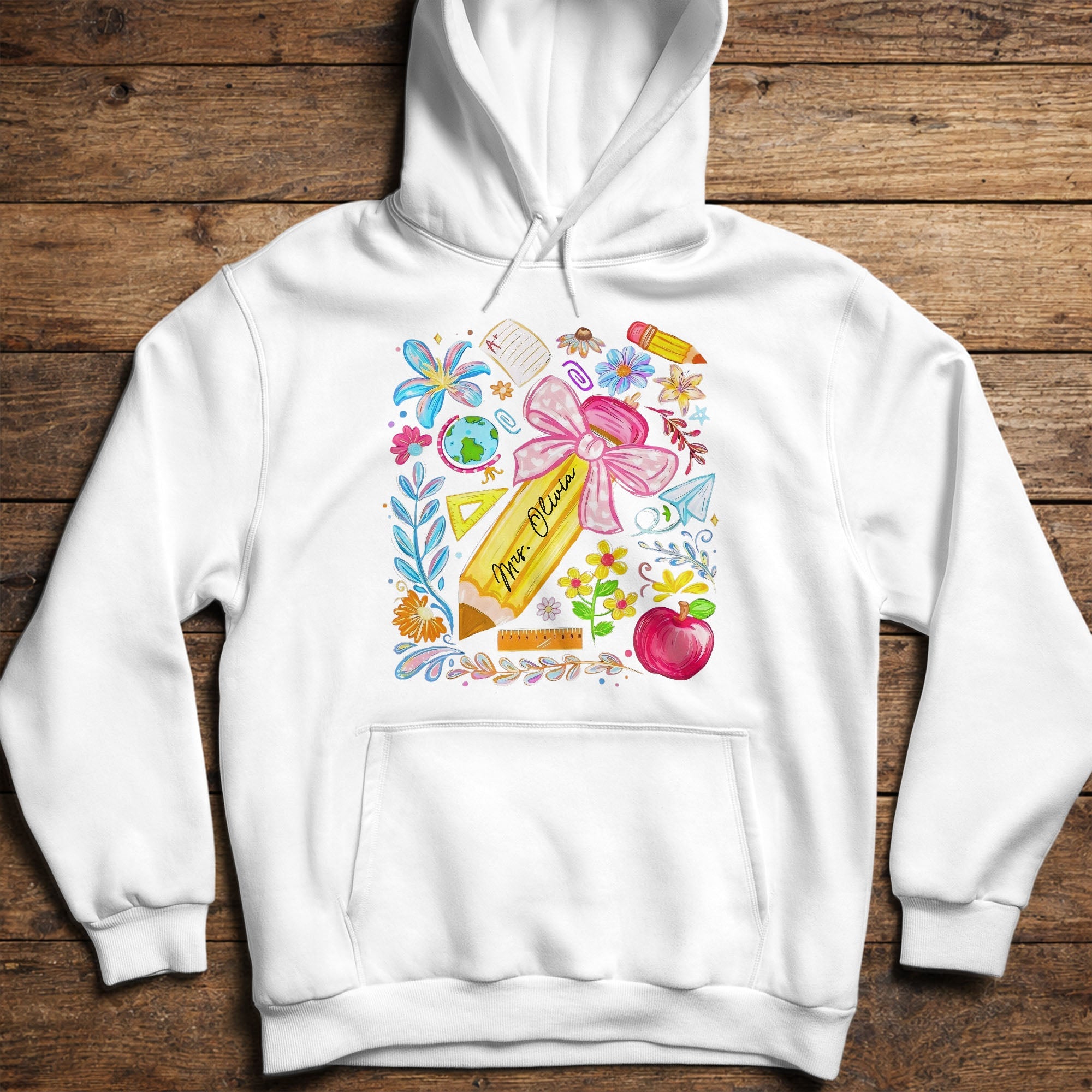 Personalized Unisex T-shirt Hoodie Custom Teacher Gift Shirt GradoCreations
