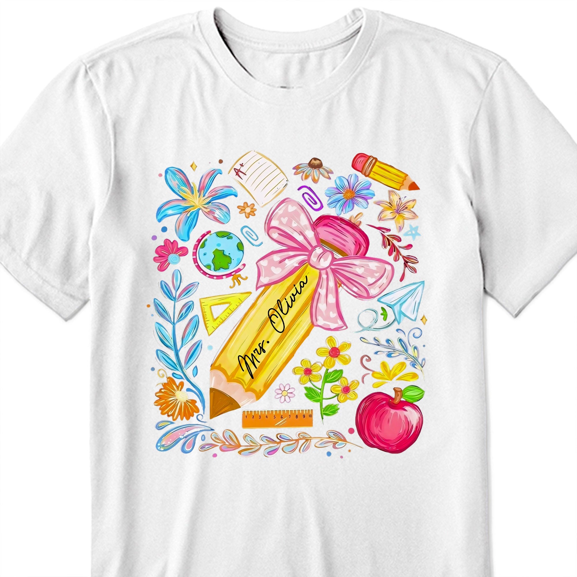 Personalized Unisex T-shirt Hoodie Custom Teacher Gift Shirt GradoCreations