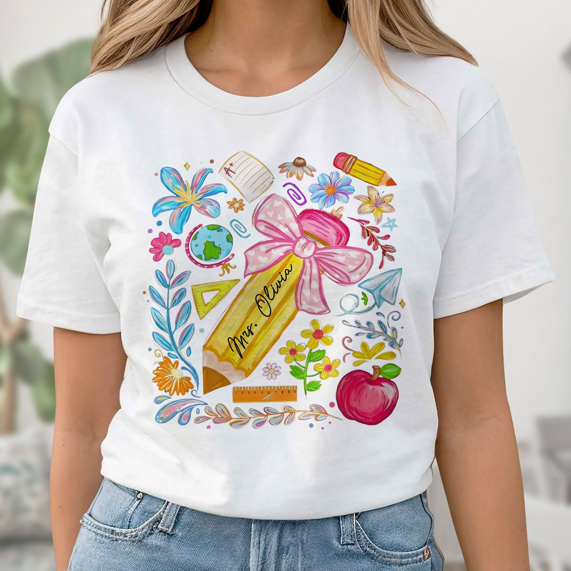 Personalized Unisex T-shirt Hoodie Custom Teacher Gift Shirt GradoCreations