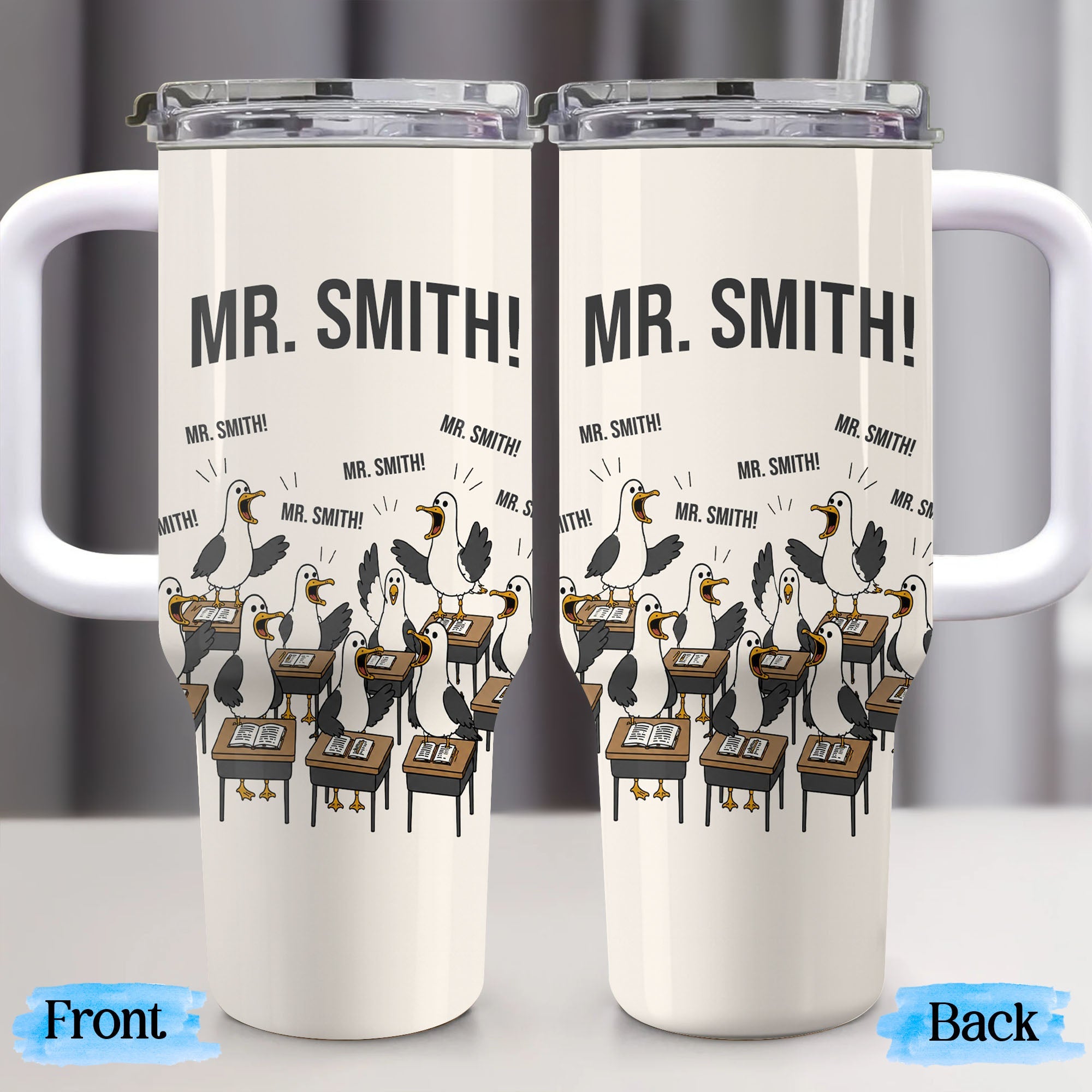 Personalized 40oz Tumbler Custom Name Teacher Gift Idea 40oz Tumbler GradoCreations