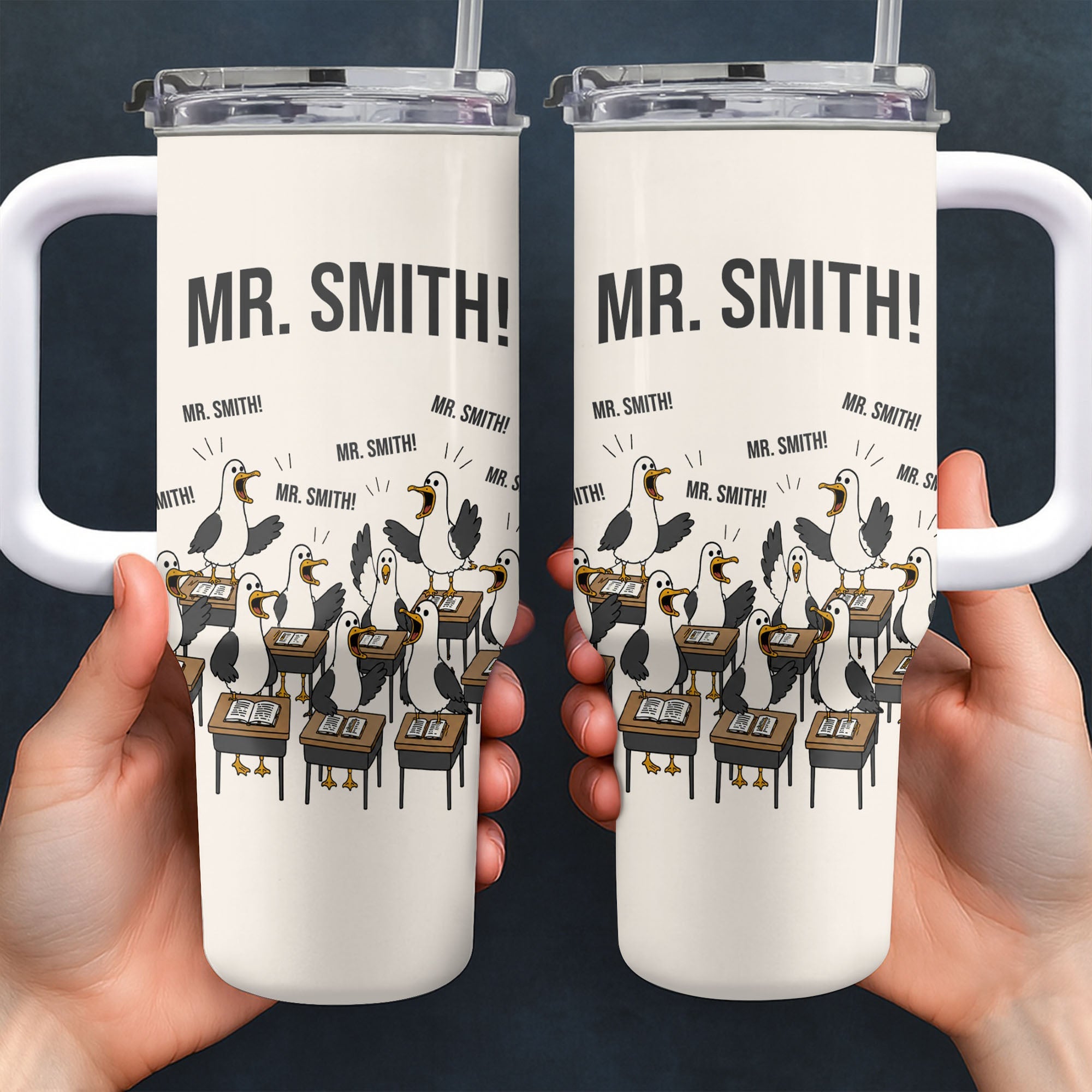 Personalized 40oz Tumbler Custom Name Teacher Gift Idea 40oz Tumbler GradoCreations
