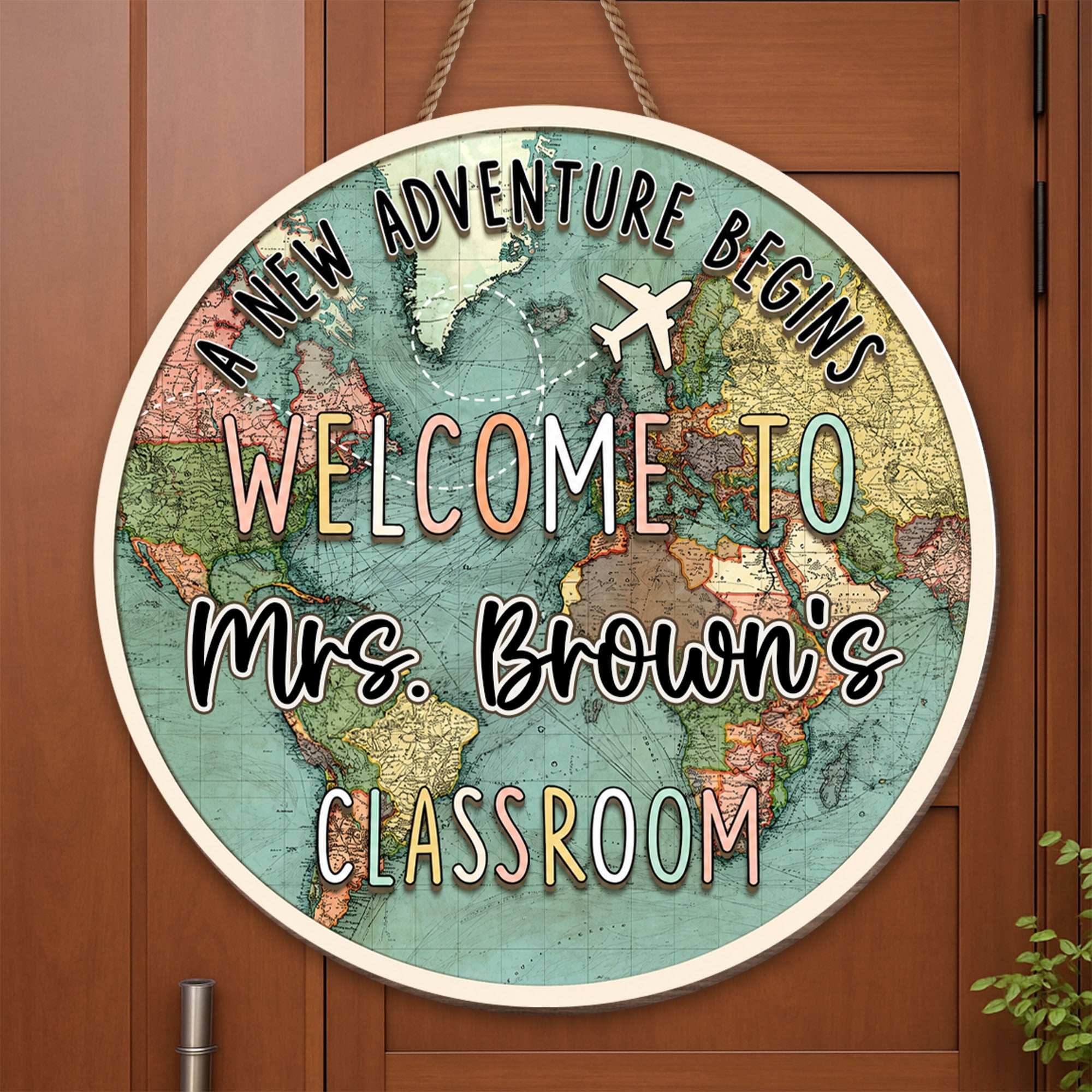 Personalized Welcome to Our Classroom Wood Sign Custom Gift Wood Sign GradoCreations