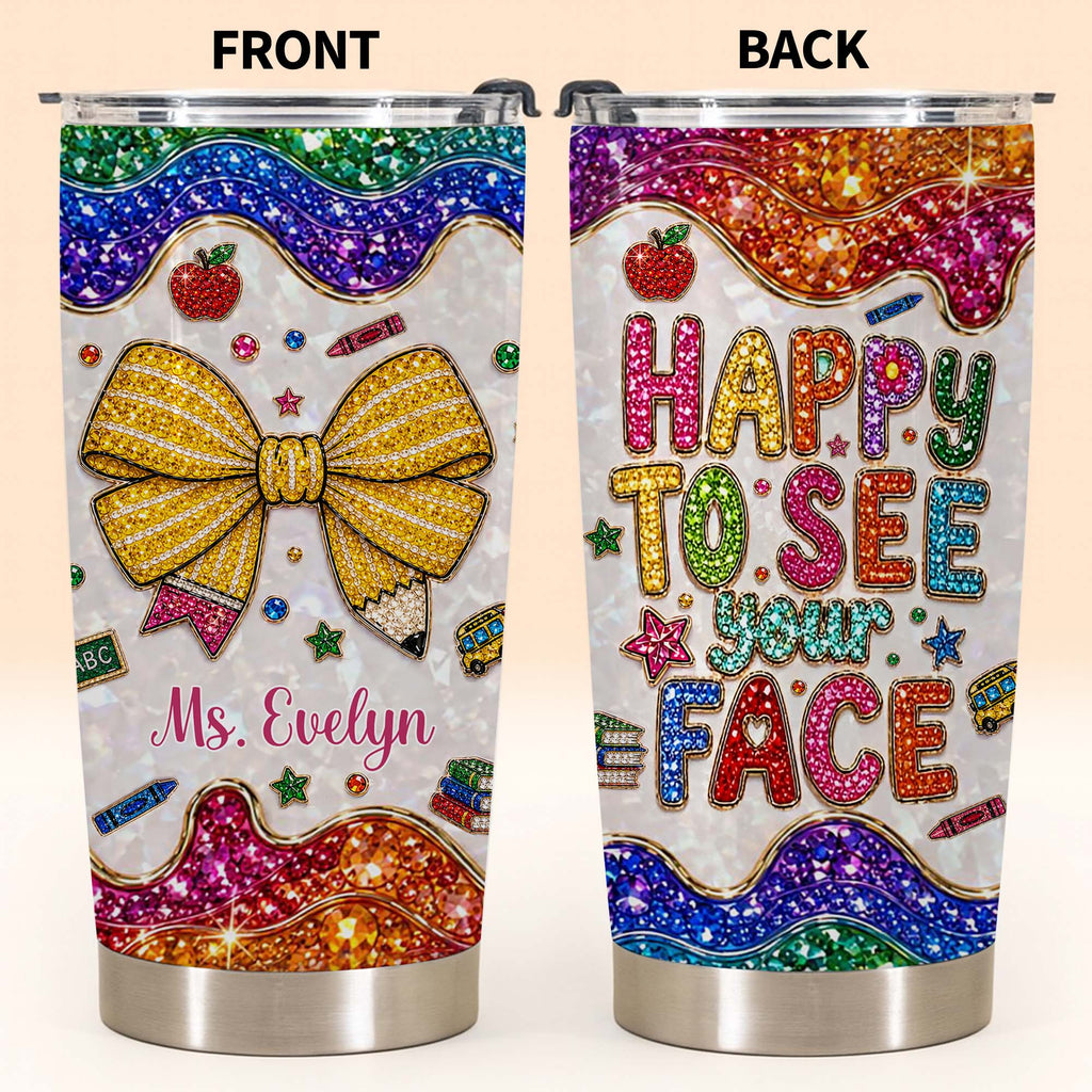 Personalized Stainless Steel Tumbler Custom Teacher Gift 20oz 30oz Tumbler GradoCreations