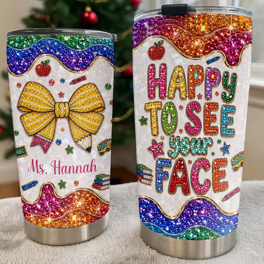 Personalized Stainless Steel Tumbler Custom Teacher Gift 20oz 30oz Tumbler GradoCreations