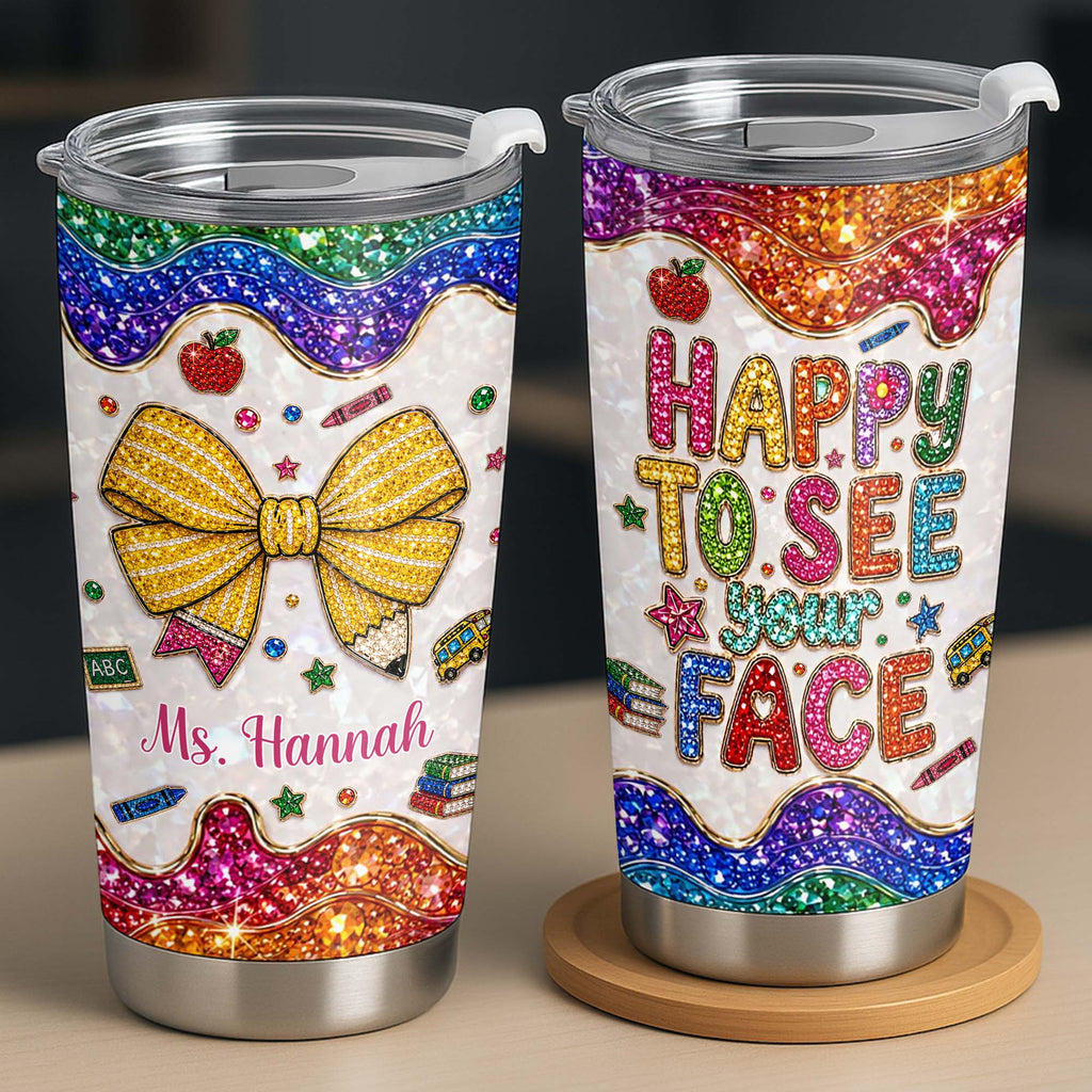 Personalized Stainless Steel Tumbler Custom Teacher Gift 20oz 30oz Tumbler GradoCreations