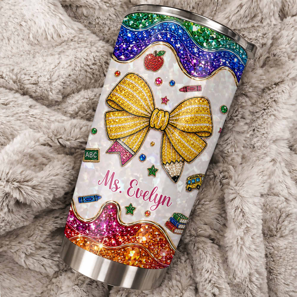 Personalized Teacher Tumbler Custom Name Gift 20oz 30oz Tumbler GradoCreations