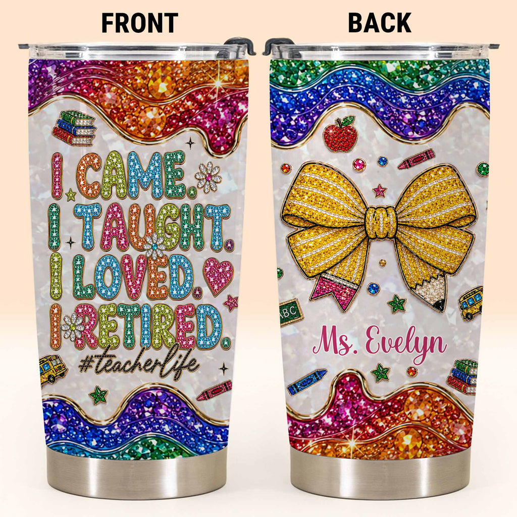 Personalized Teacher Tumbler Custom Name Gift 20oz 30oz Tumbler GradoCreations