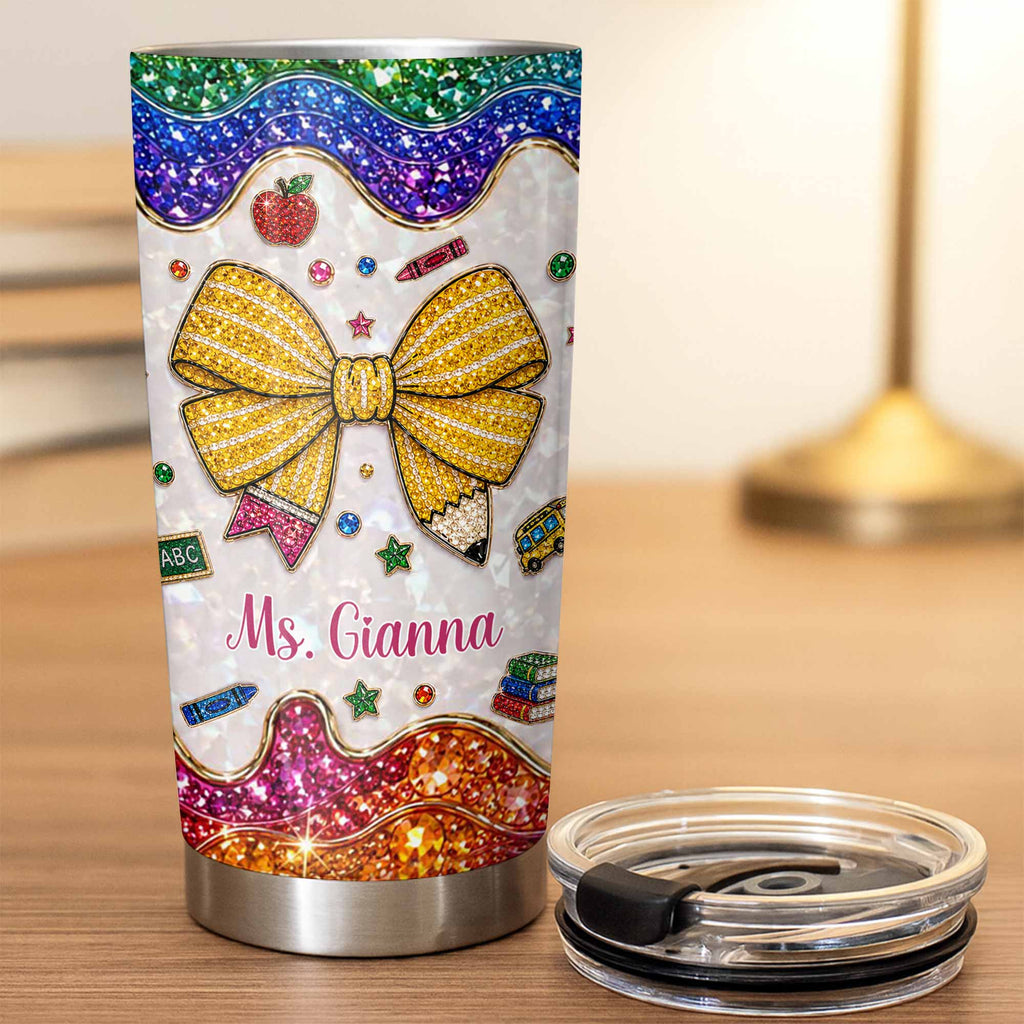 Personalized Teacher Tumbler Custom Name Gift 20oz 30oz Tumbler GradoCreations