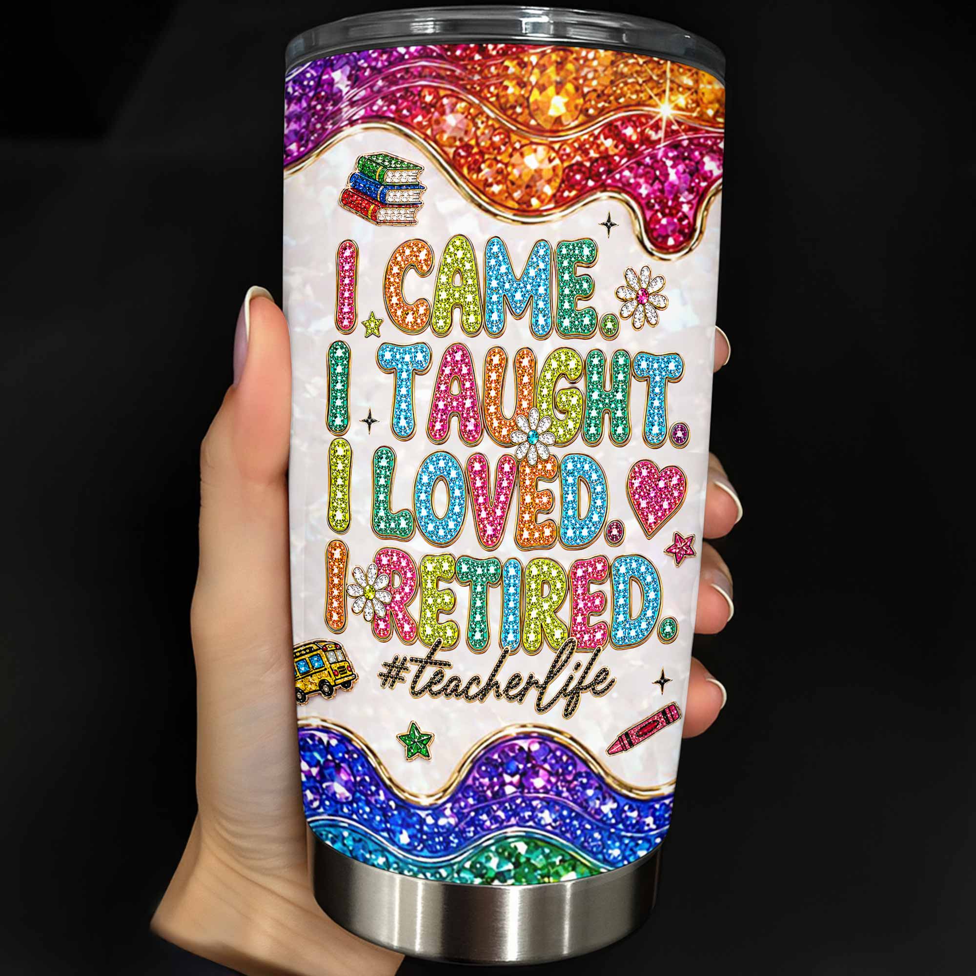 Personalized Teacher Tumbler Custom Name Gift 20oz 30oz Tumbler GradoCreations