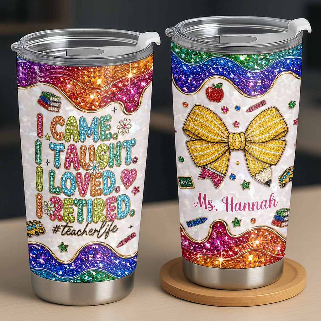 Personalized Teacher Tumbler Custom Name Gift 20oz 30oz Tumbler GradoCreations