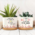 Personalized Ceramic Plant Pot Custom Gift for Teacher Ceramic Plant Pot GradoCreations