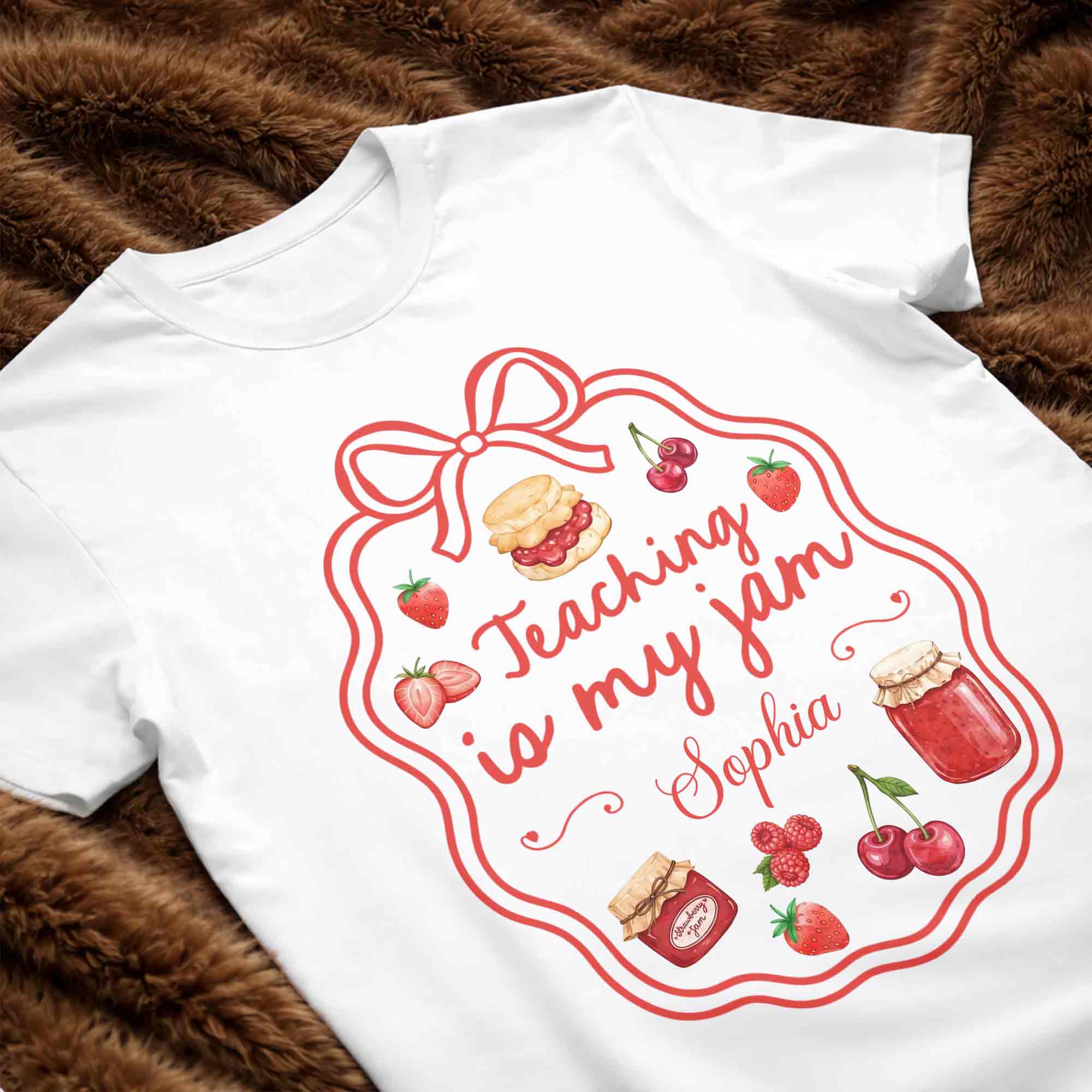 Personalized Teacher Shirt & Hoodie Custom Message Gift Shirt GradoCreations