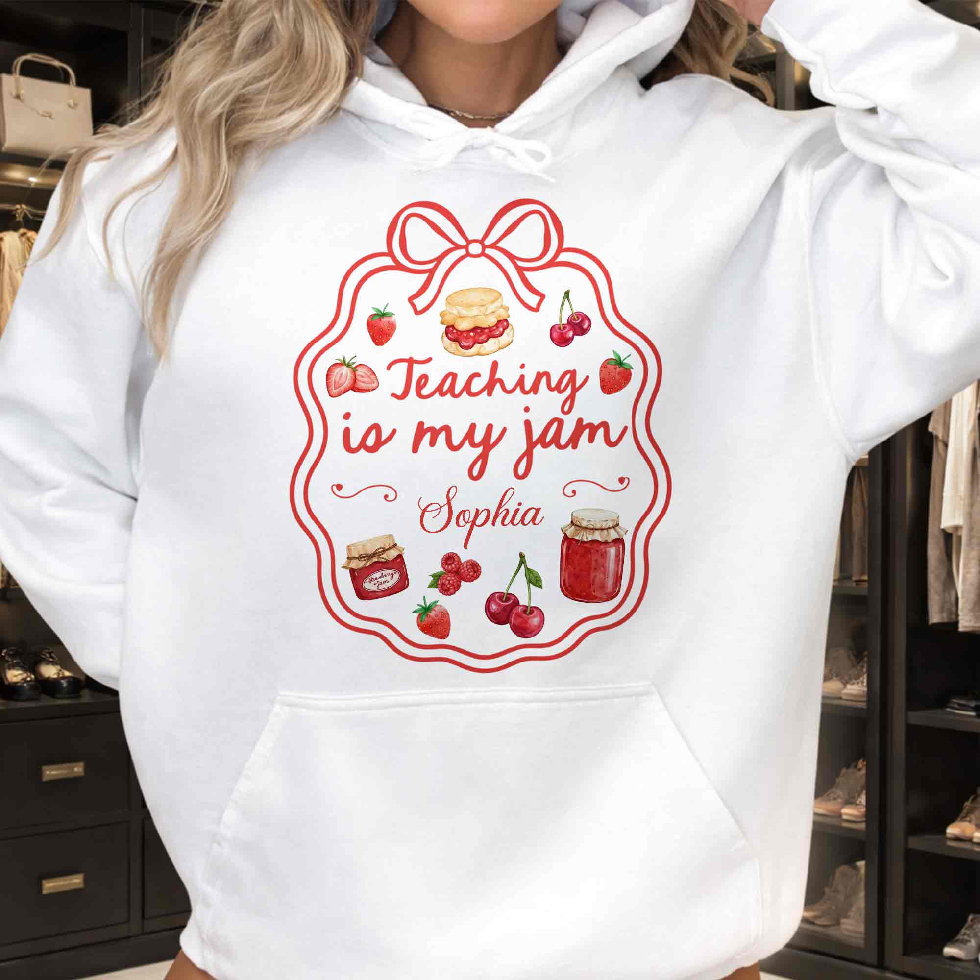 Personalized Teacher Shirt & Hoodie Custom Message Gift Shirt GradoCreations