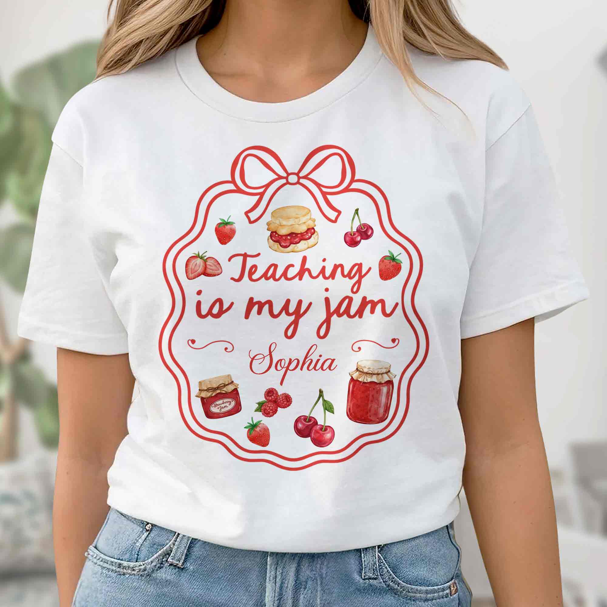Personalized Teacher Shirt & Hoodie Custom Message Gift Shirt GradoCreations