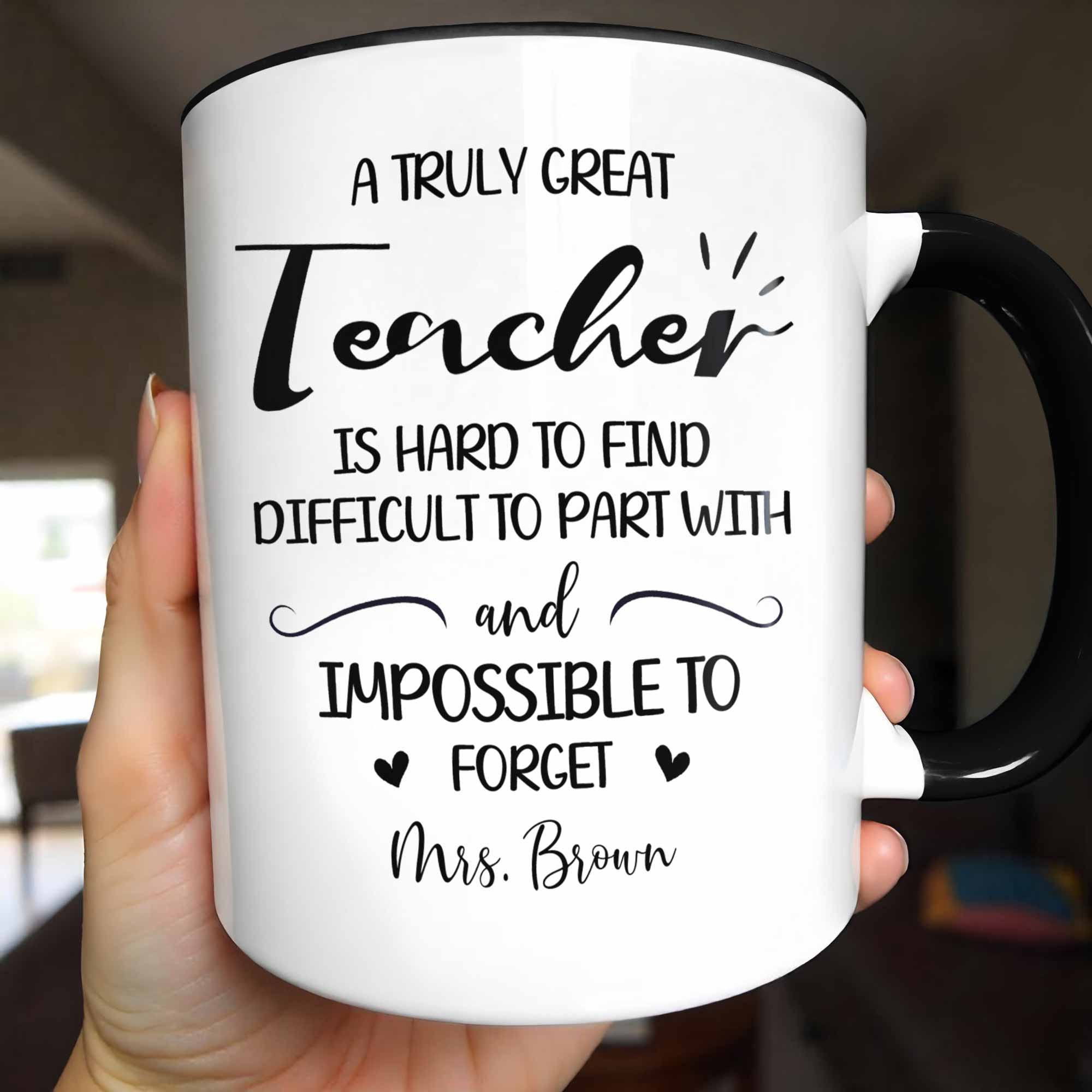 Personalized Teacher Gift Accent Mug Custom Design Birthday Christmas Accent Mug GradoCreations