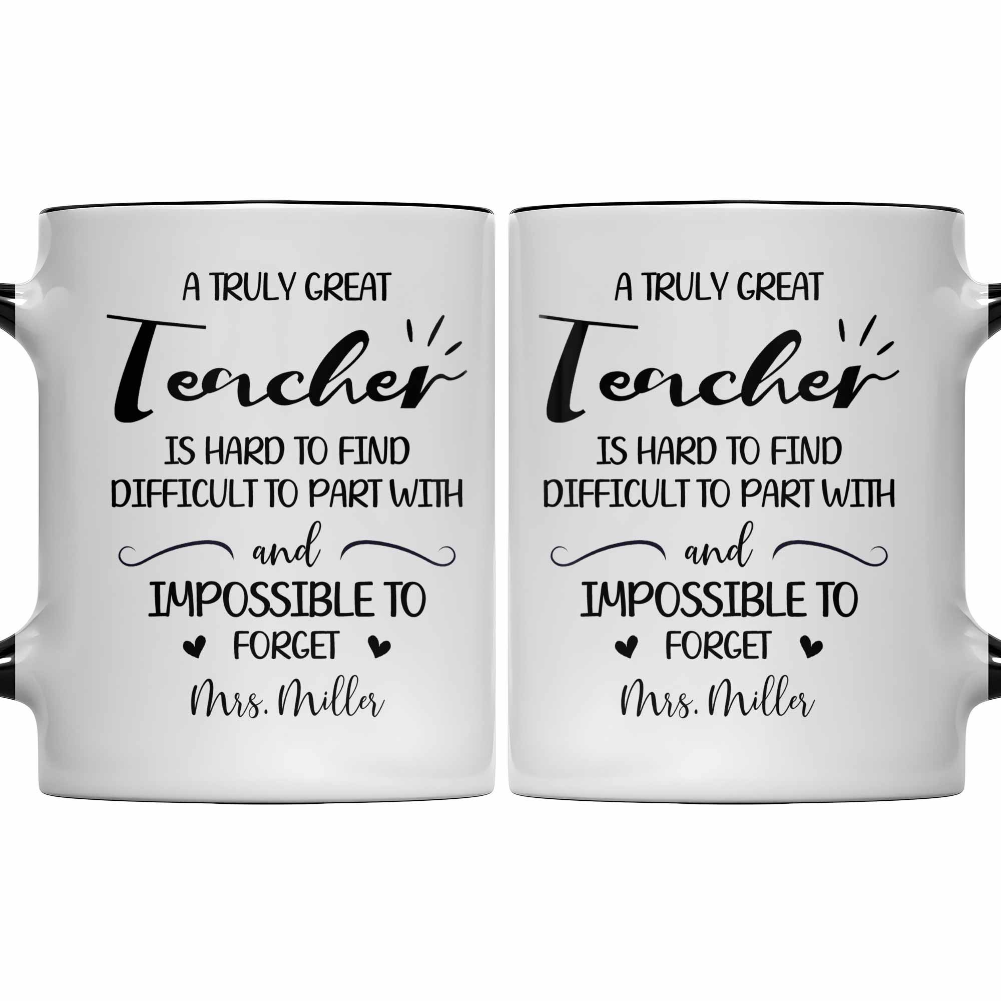 Personalized Teacher Gift Accent Mug Custom Design Birthday Christmas Accent Mug GradoCreations