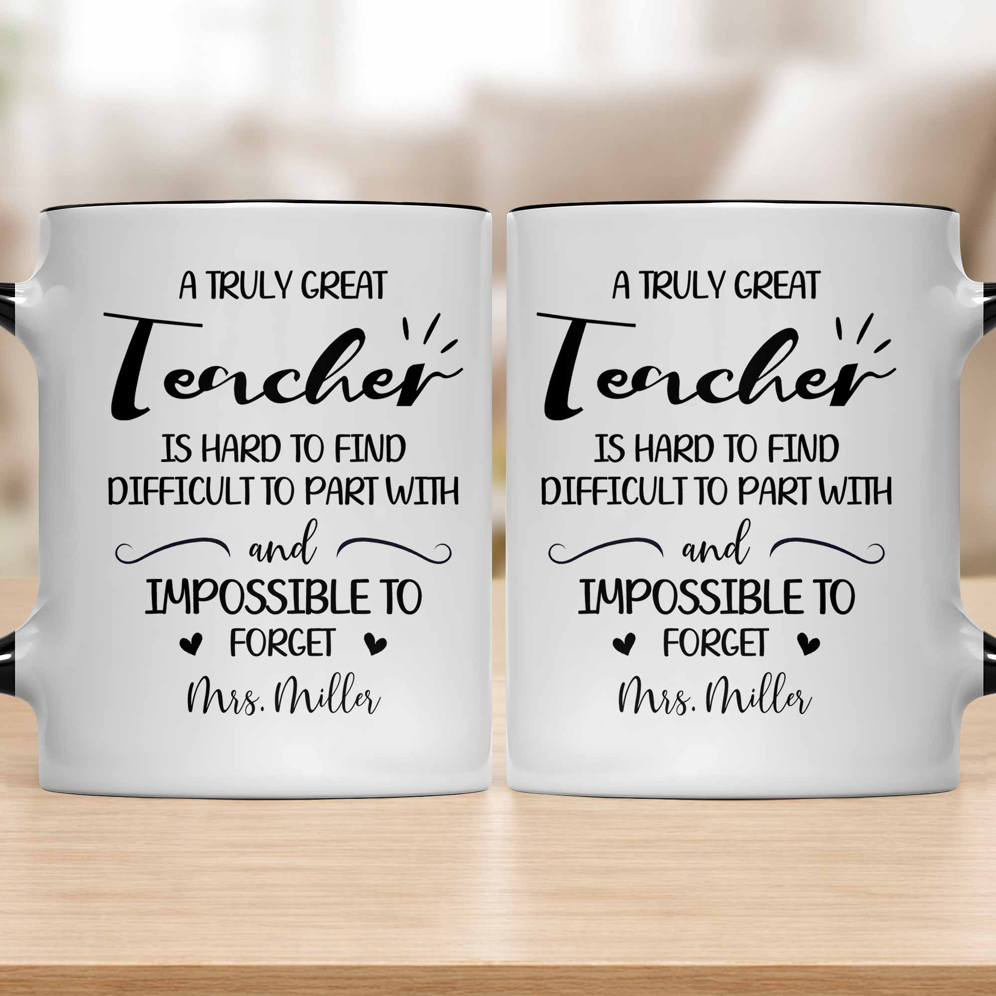 Personalized Teacher Gift Accent Mug Custom Design Birthday Christmas Accent Mug GradoCreations