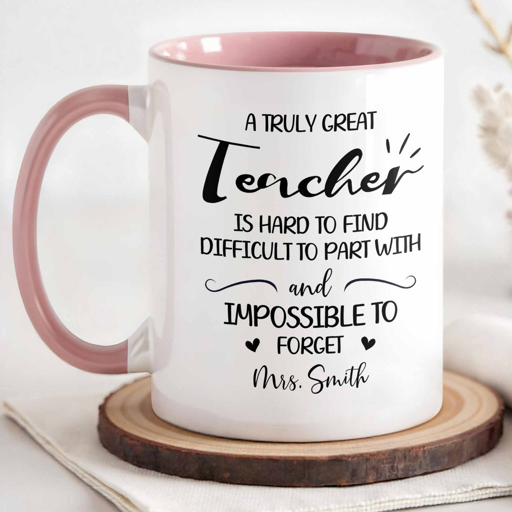 Personalized Teacher Gift Accent Mug Custom Design Birthday Christmas Accent Mug GradoCreations