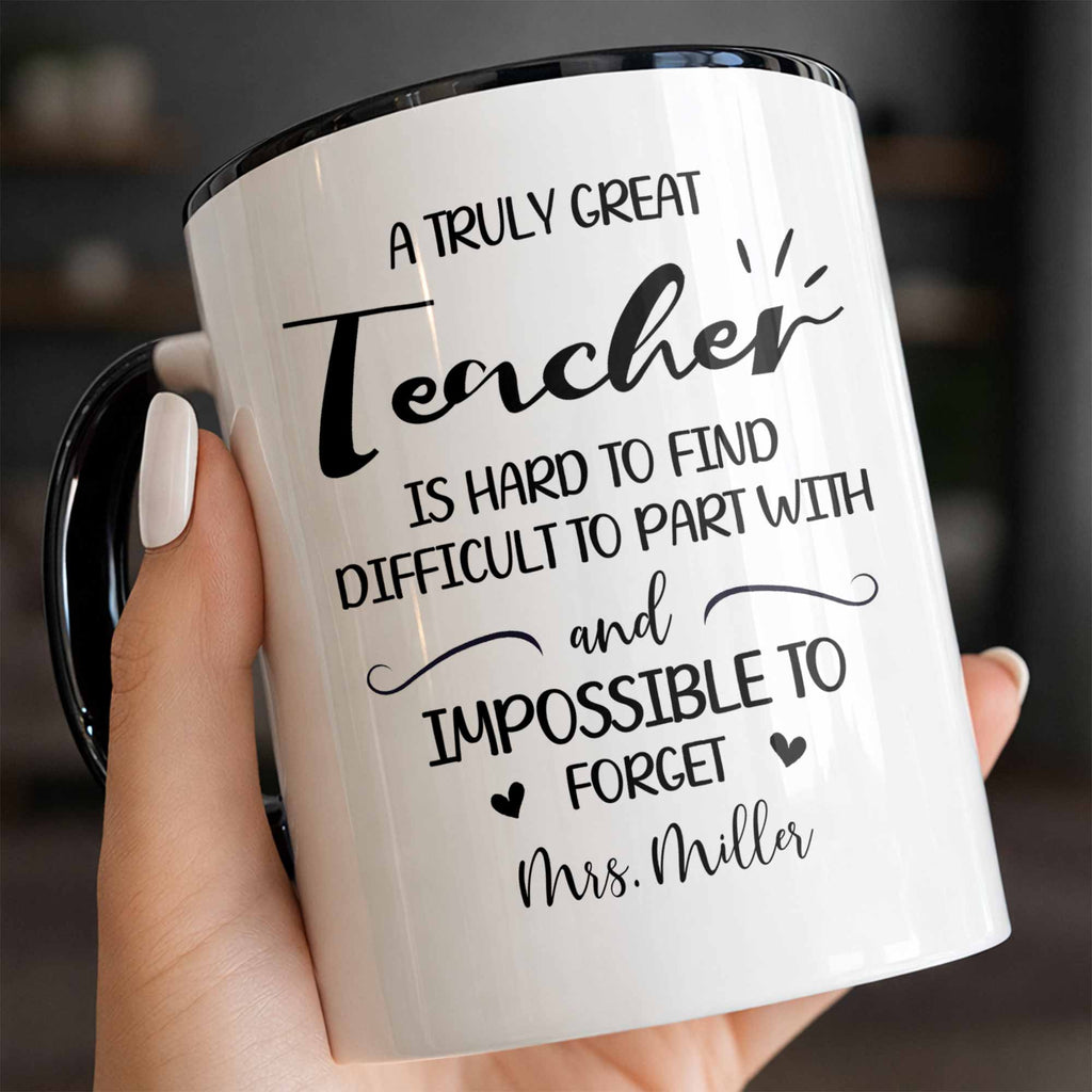 Personalized Teacher Gift Accent Mug Custom Design Birthday Christmas Accent Mug GradoCreations
