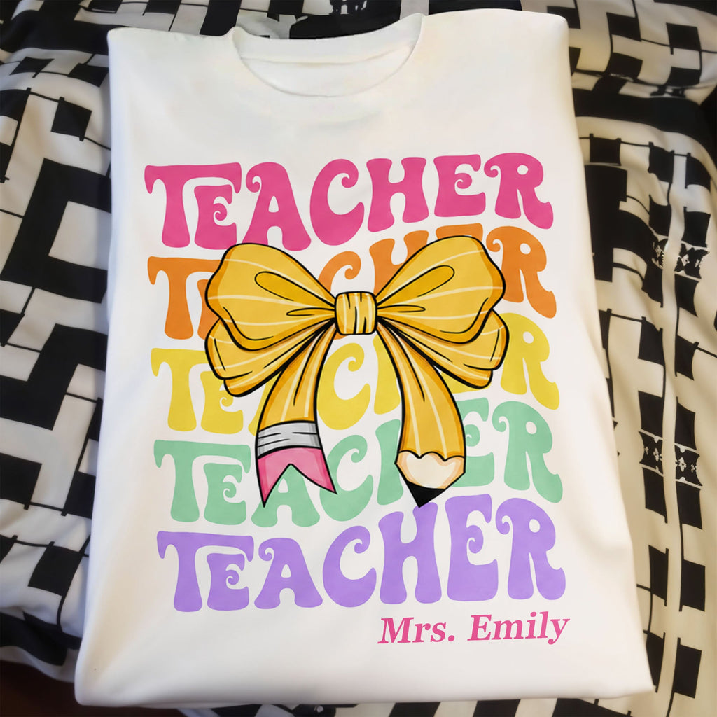 Personalized Custom Teacher T-shirt & Hoodie Gift Idea Shirt GradoCreations