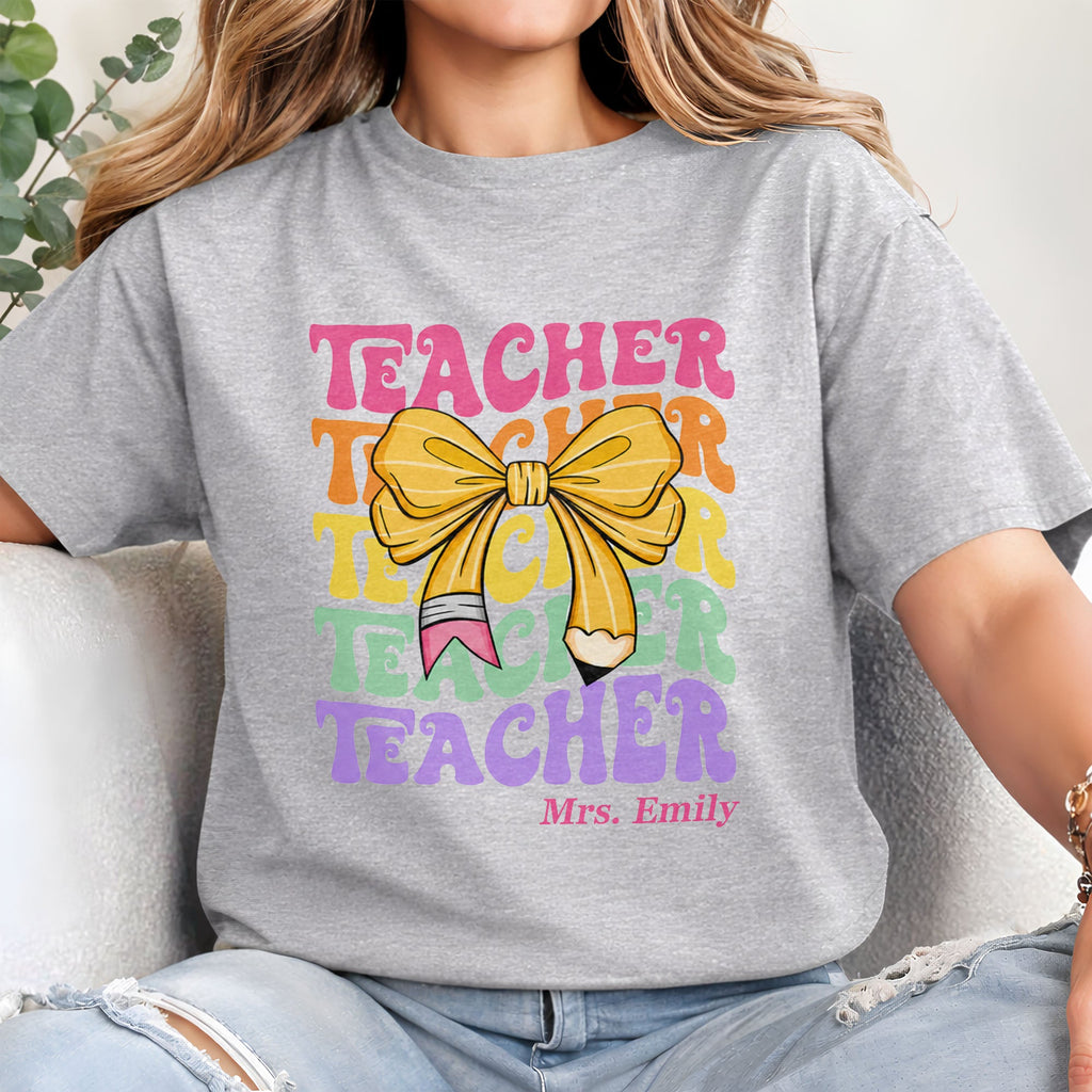 Personalized Custom Teacher T-shirt & Hoodie Gift Idea Shirt GradoCreations