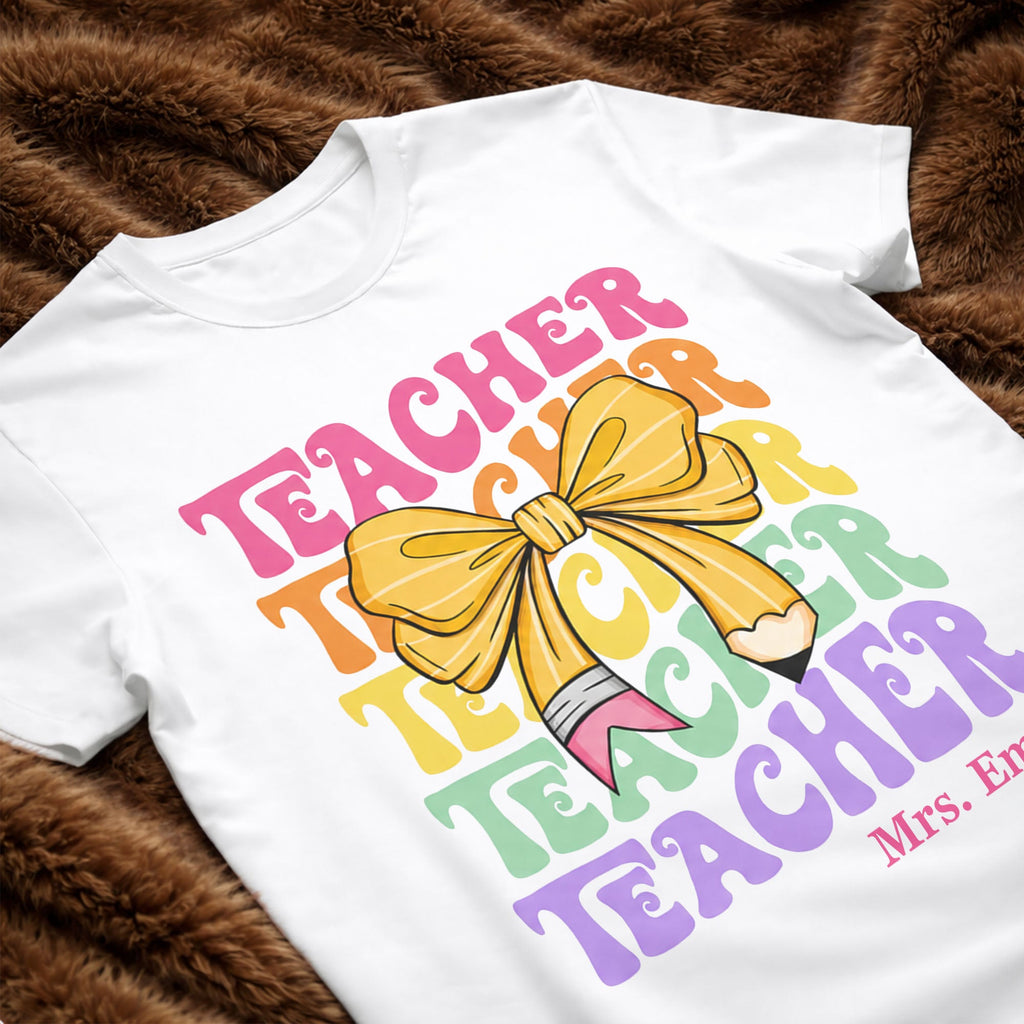 Personalized Custom Teacher T-shirt & Hoodie Gift Idea Shirt GradoCreations